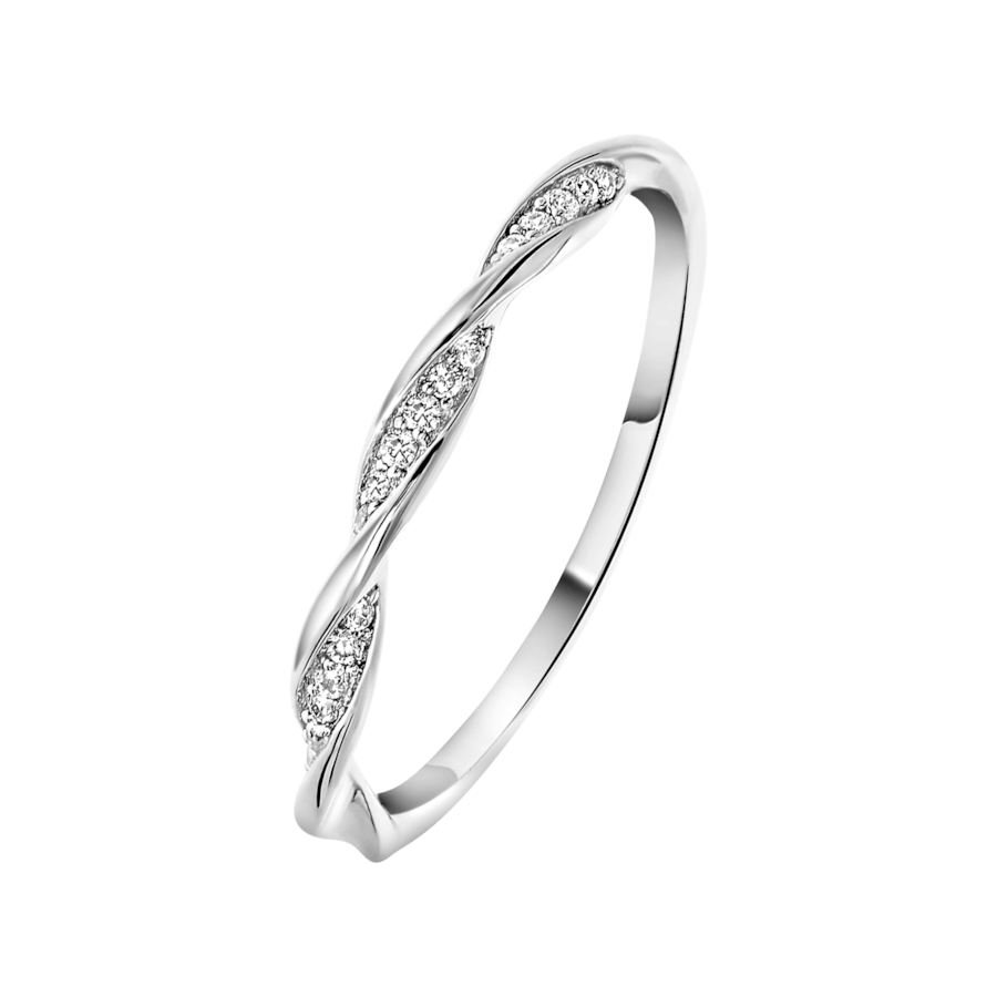 Lucardi Ringe 925 Silber - silbern 49mm Damen