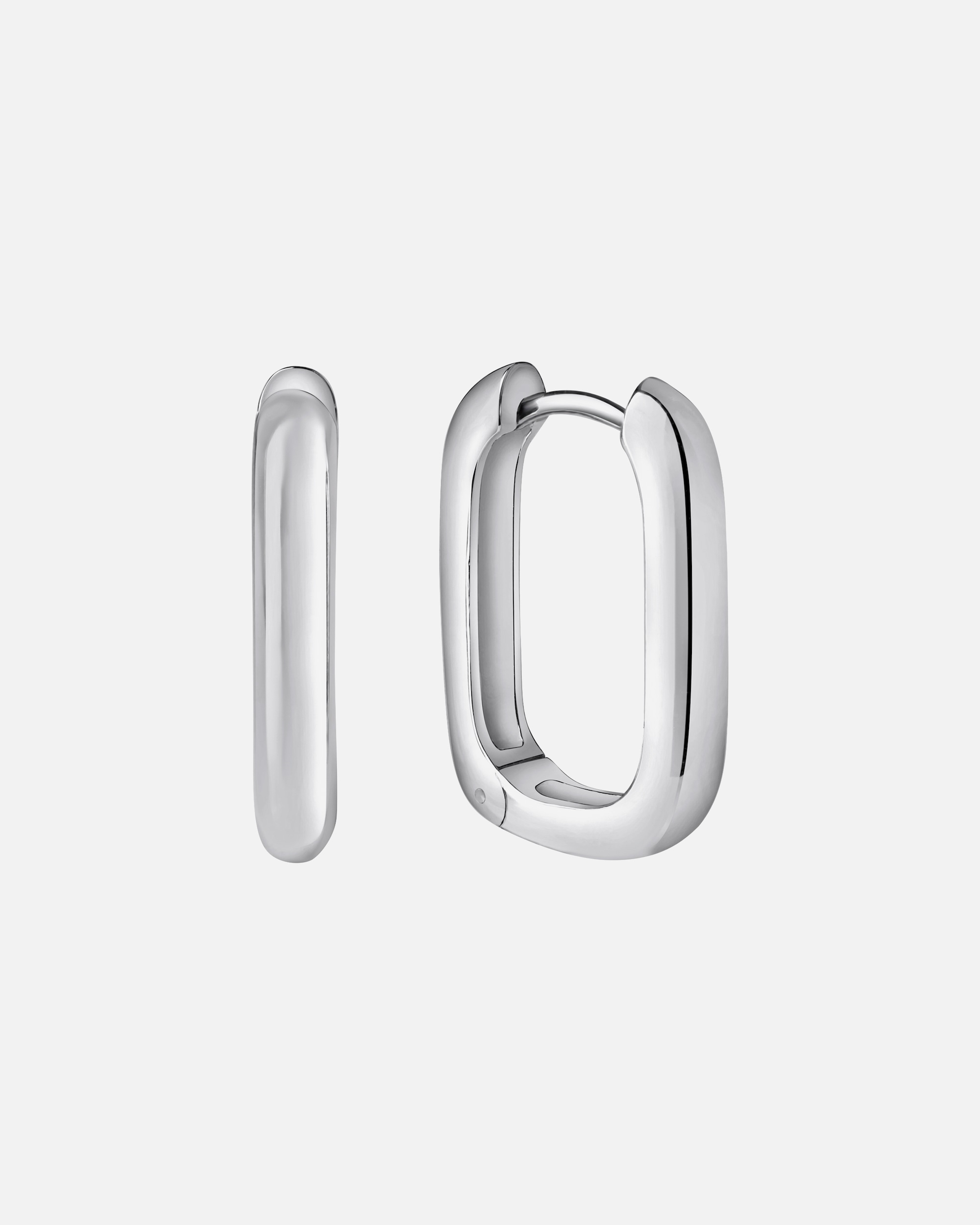 Creolen für Weiblich Celesta Klappcreolen 925/- Sterling Silber weiß