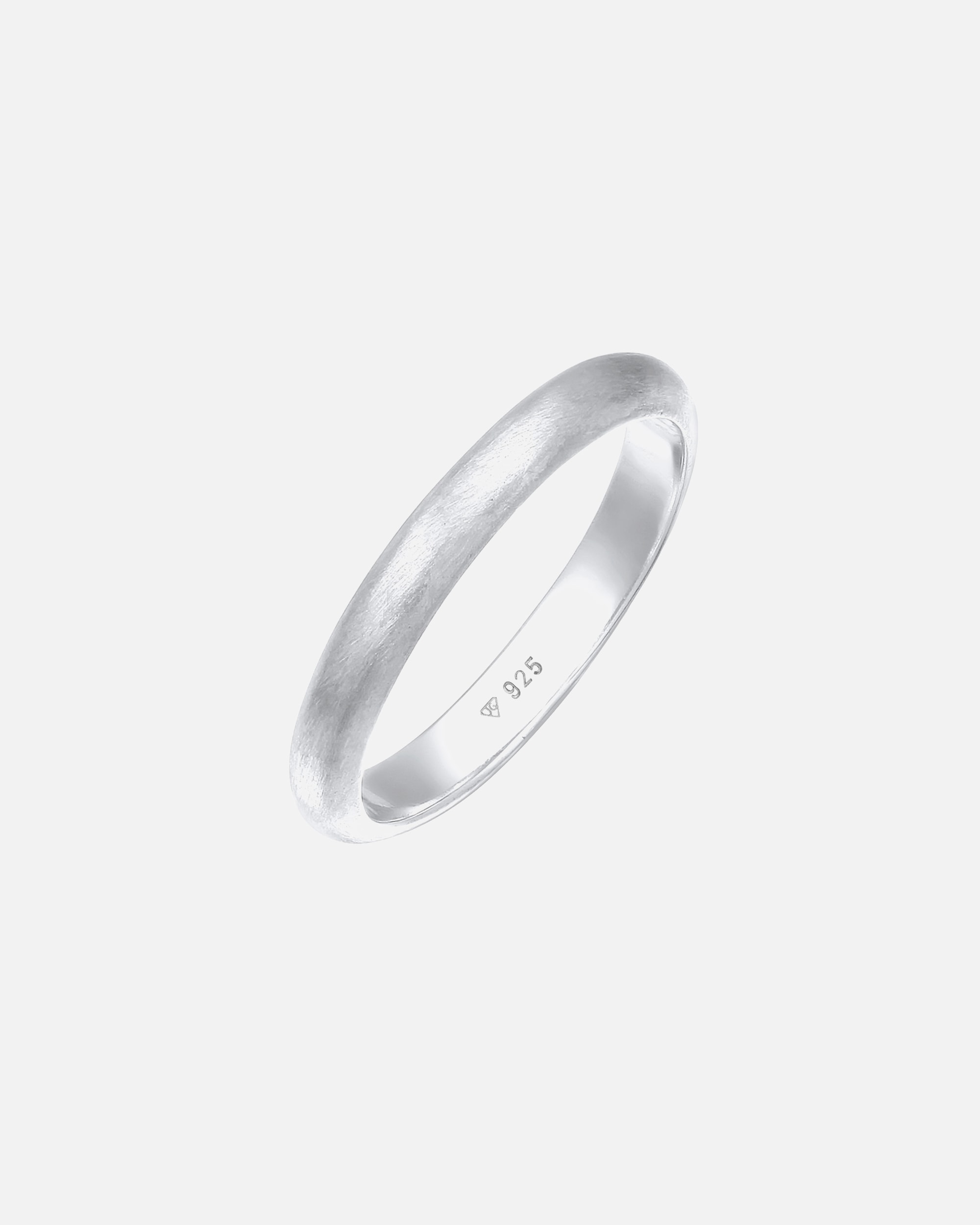 Ring für Weiblich Elli Basic Minimal Matt 925 Sterling Silber 56