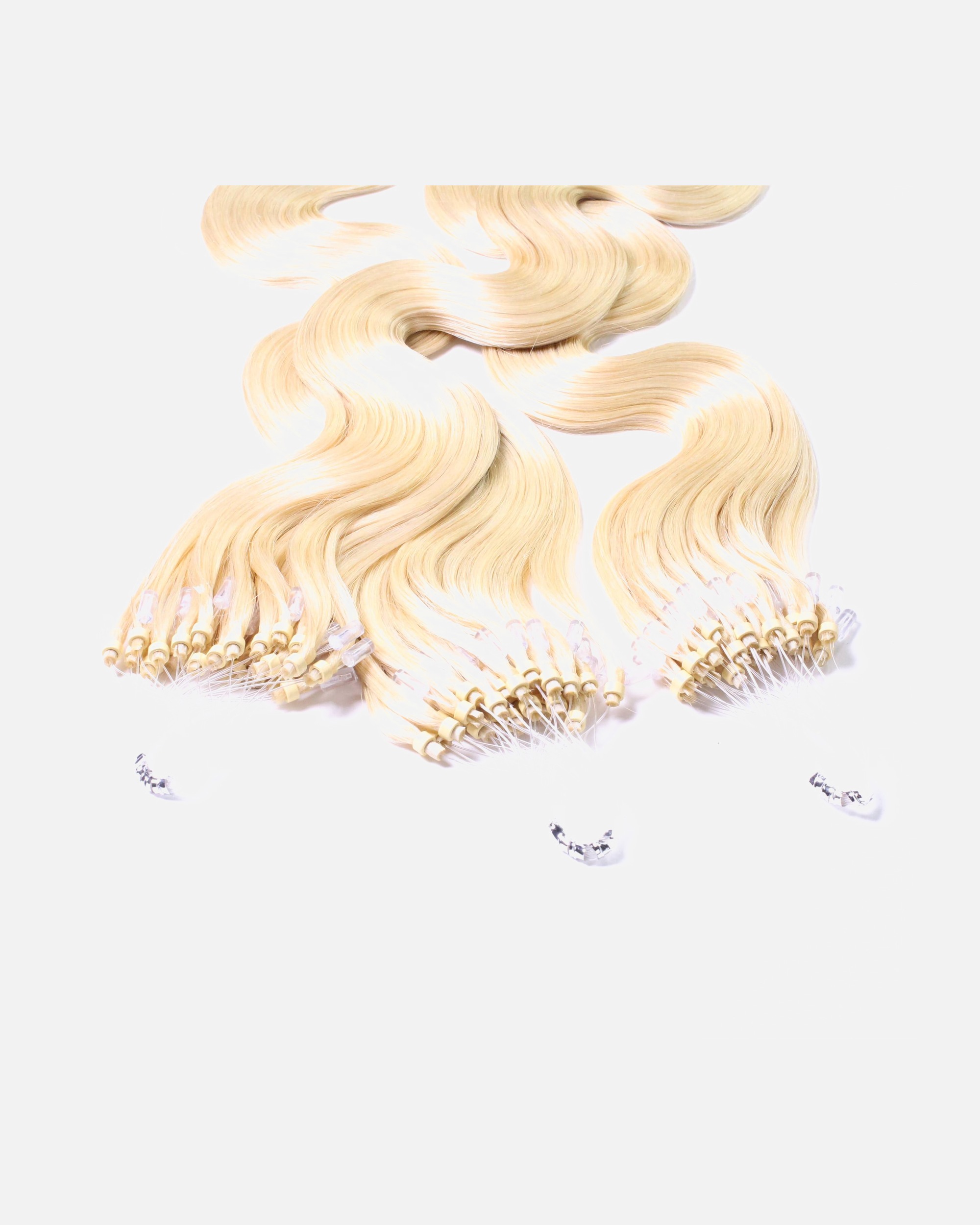 Extensions für Weiblich hair2heart Microring Extensions Echthaar #10/0 Hell-Lichtblond 1g 50cm