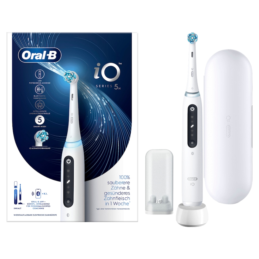 Oral-B iO 5 in Weiß + Reiseetui
