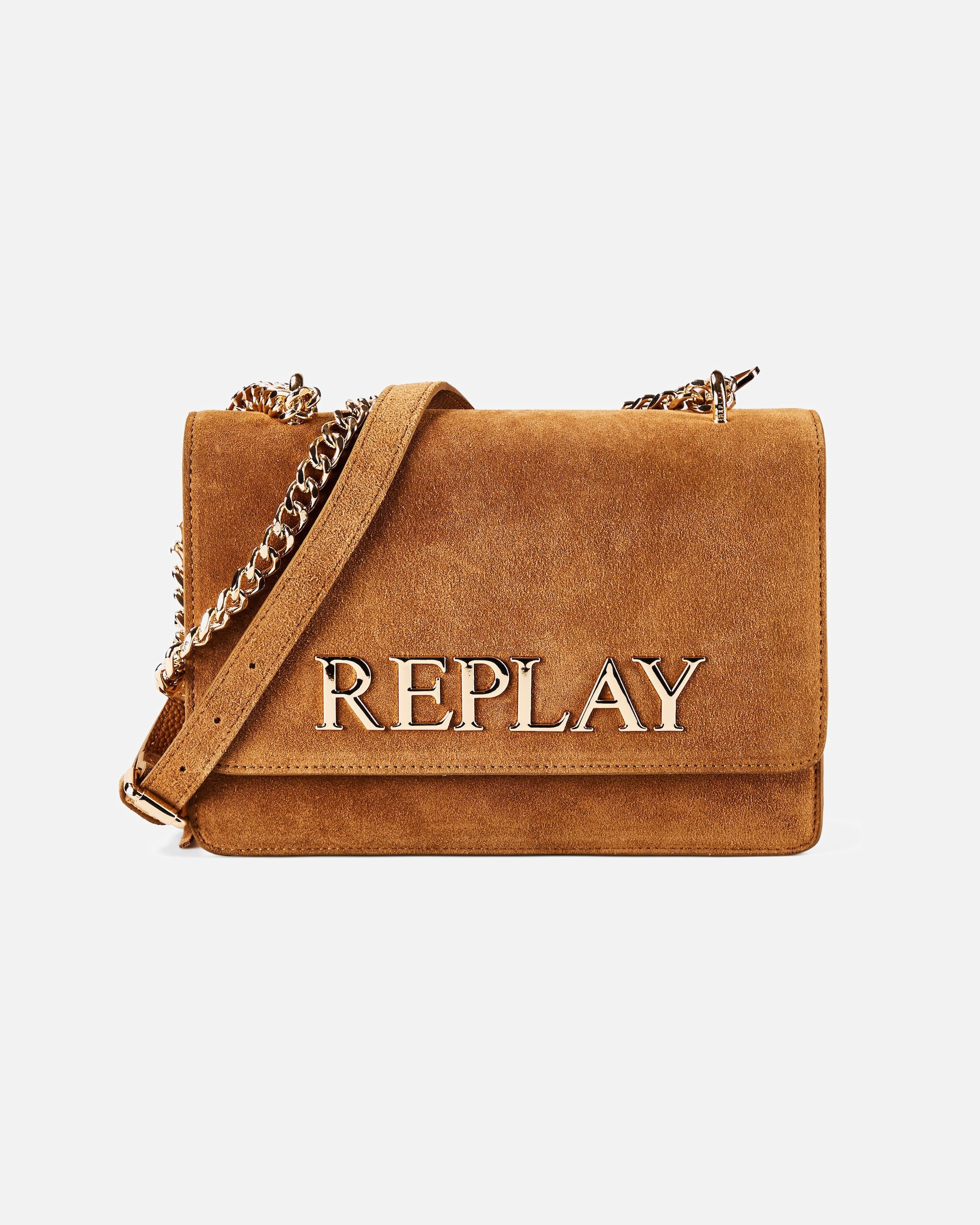 Clutch für Weiblich Replay Umhängetasche caramel cafe