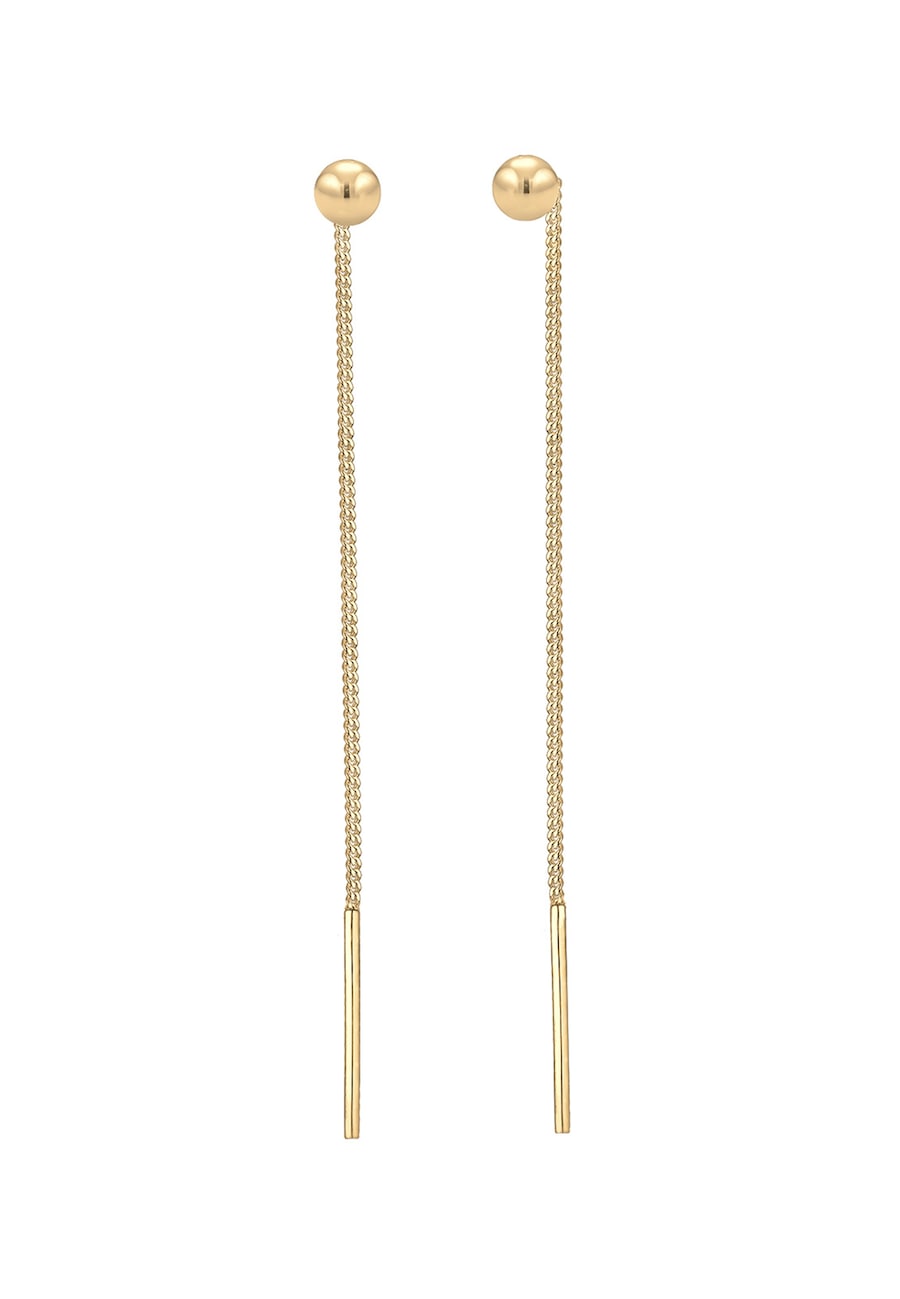 Elli Geo Kugel Minimal Basic Durchziehen 925 Silber goldfarben Damen