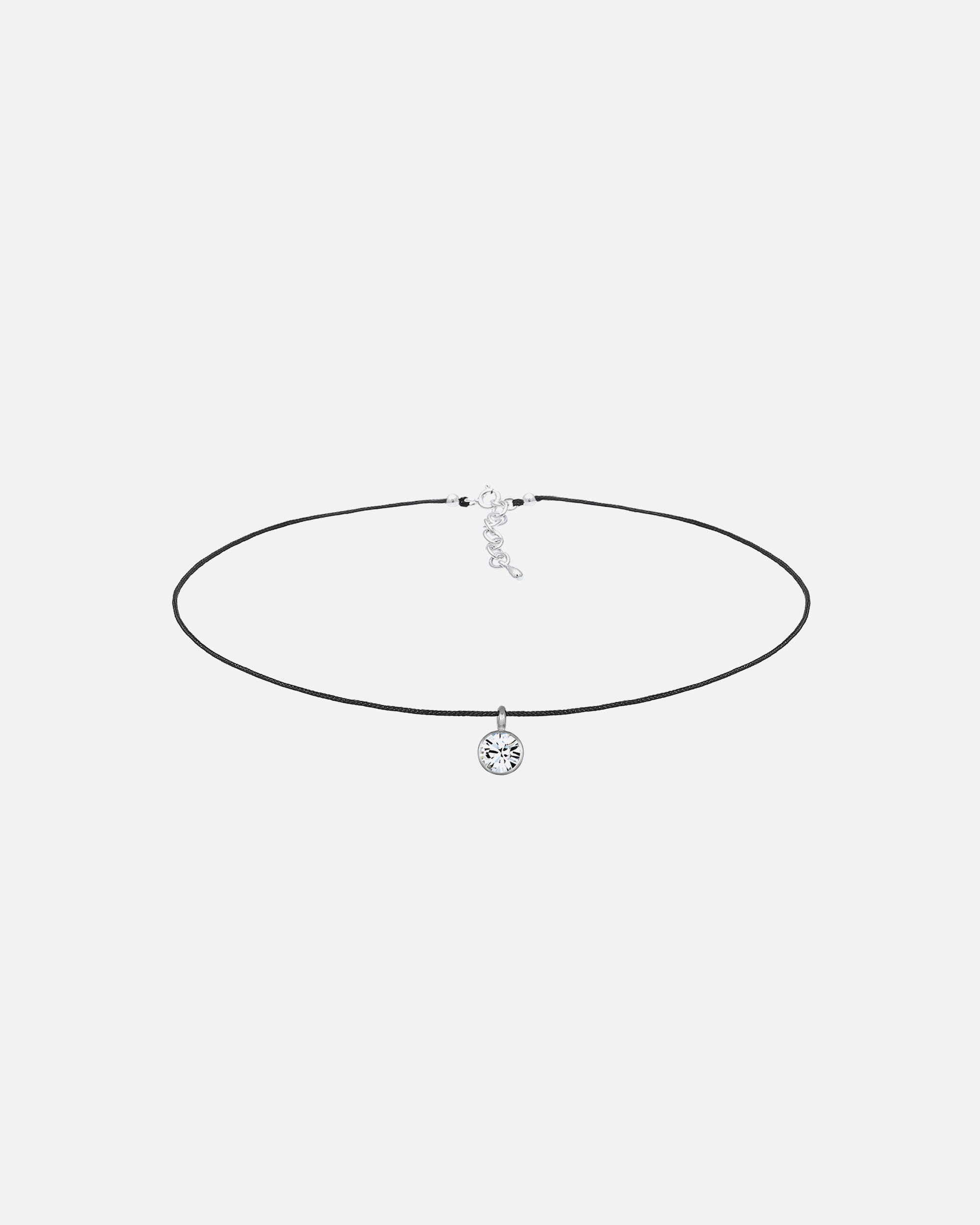 Halskette für Weiblich Elli Basic Choker 925 Silber, mit Kristallen von Swarovski® silberfarben