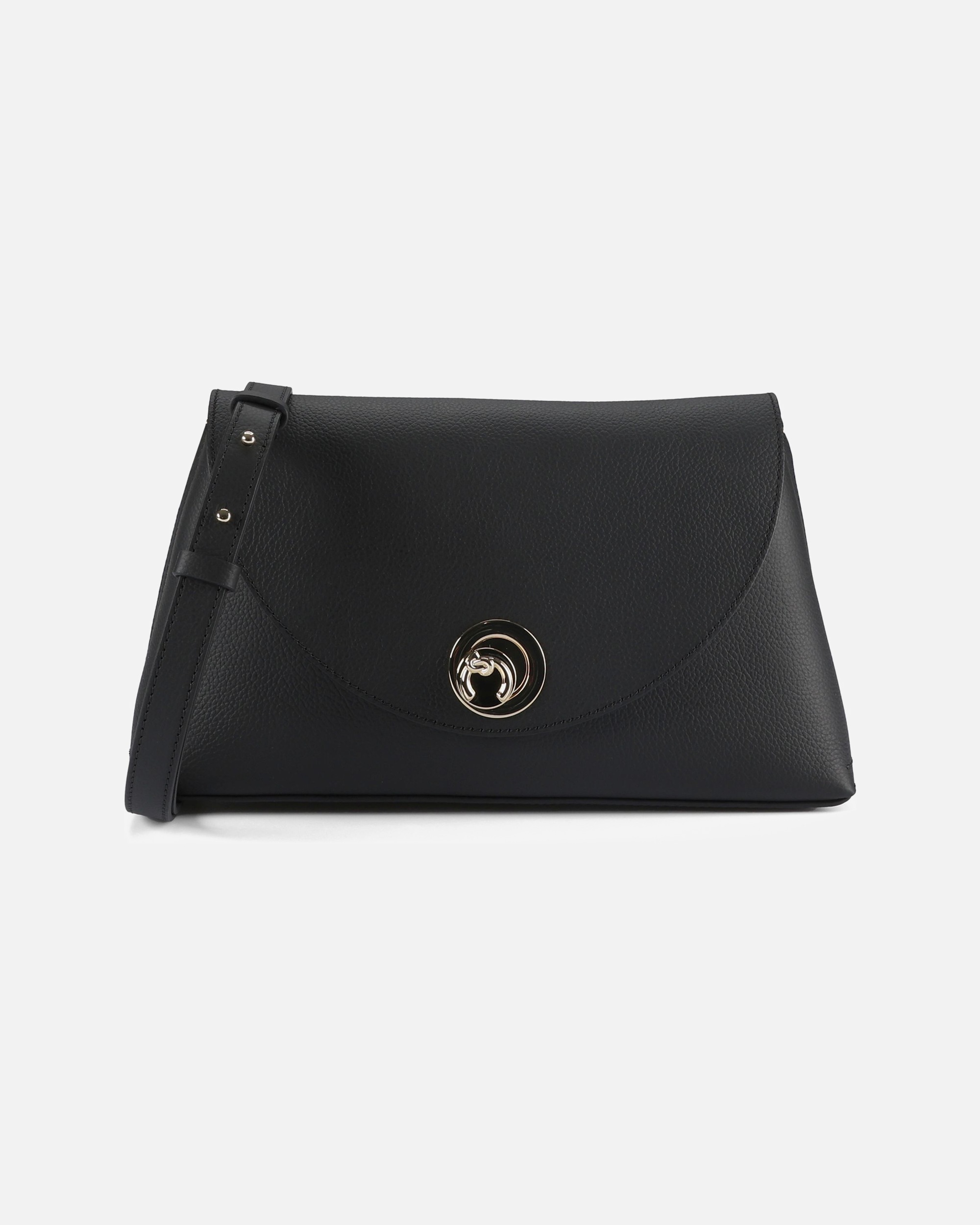 Clutch für Weiblich Coccinelle Nikla Schultertasche noir-cognac
