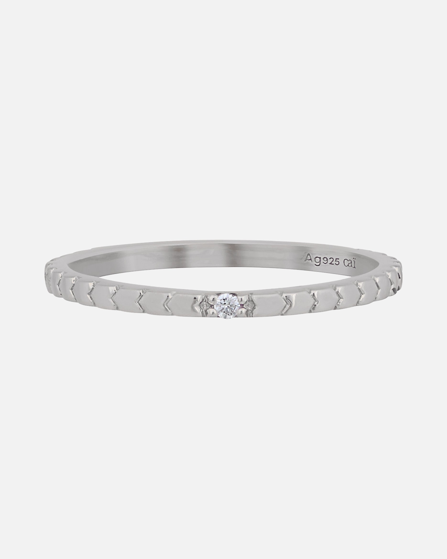 Ring für Weiblich caï Caï Damen-Damenring 925er Silber Zirkonia 52 32016383 48