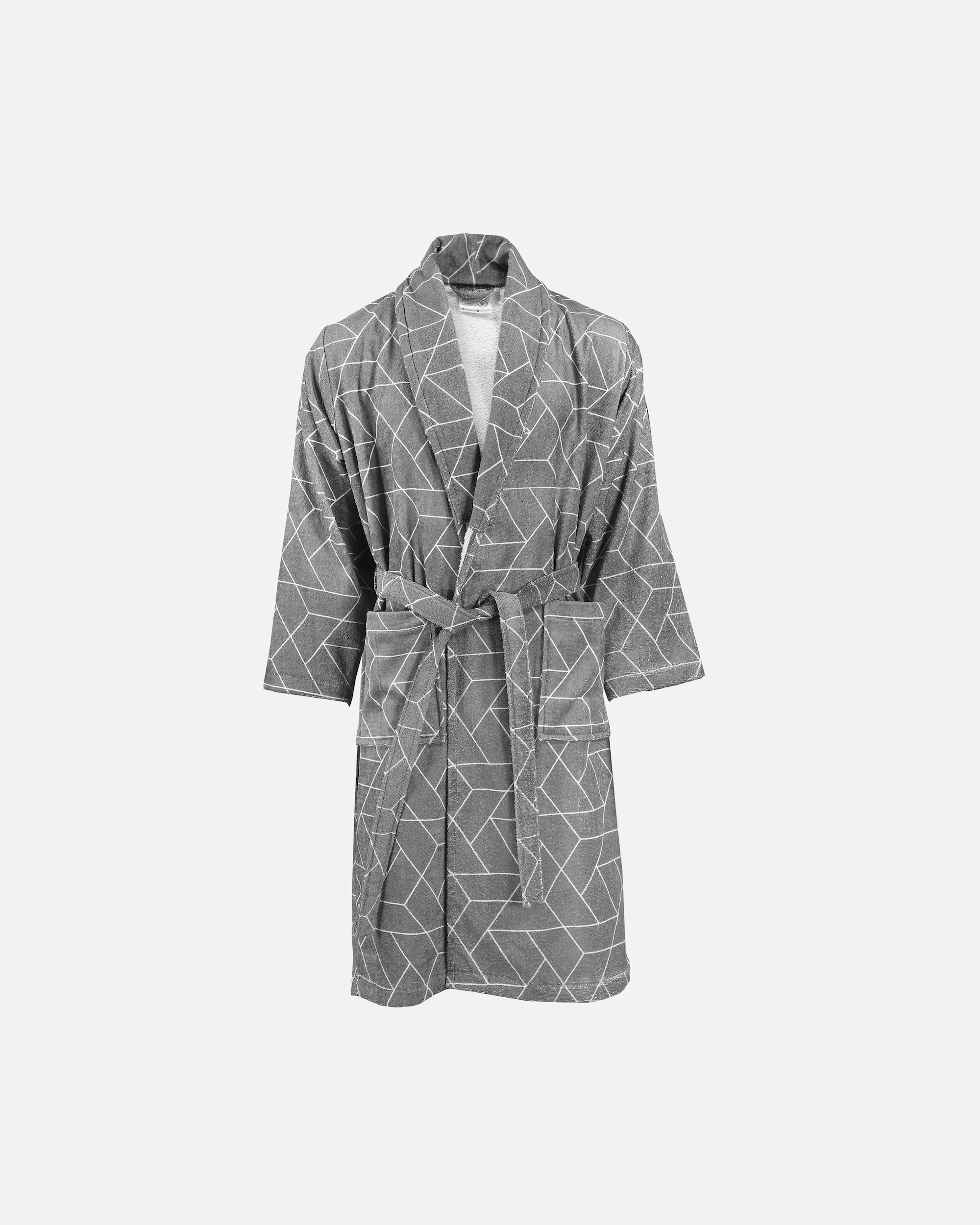 für Unisex Gallazzo Bequemer Bademantel in Grau M (60cm x 110cm)