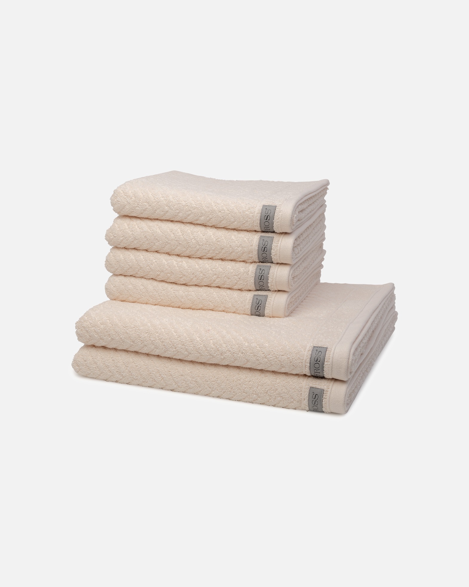 Handtuch für Unisex ROSS Handtuch-Set Smart (6-teilig) Natur