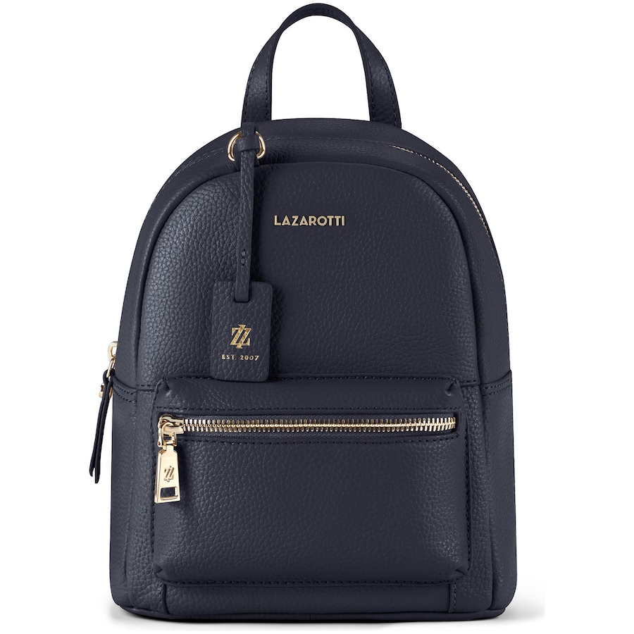 Lazarotti Bologna Leather City-Rucksack navy Schwarz Damen