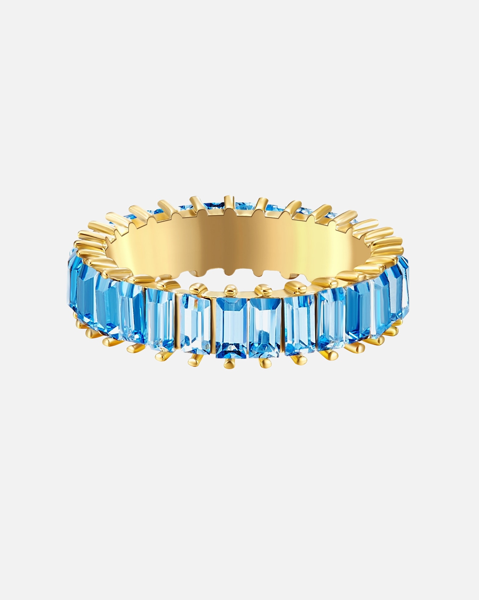 Ring für Weiblich Yokoamii Ring Metall-Legierung Glaskristall in Gelbgold 50