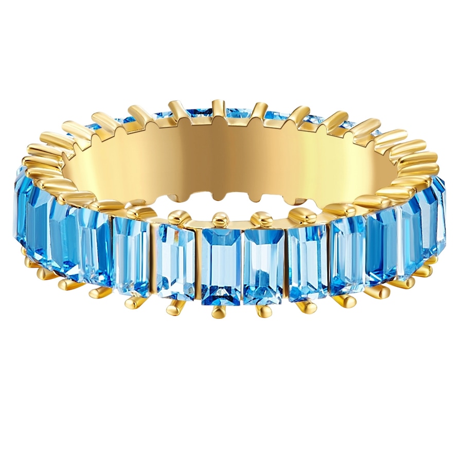 Yokoamii Ring Metall-Legierung Glaskristall in Gelbgold 54 Damen