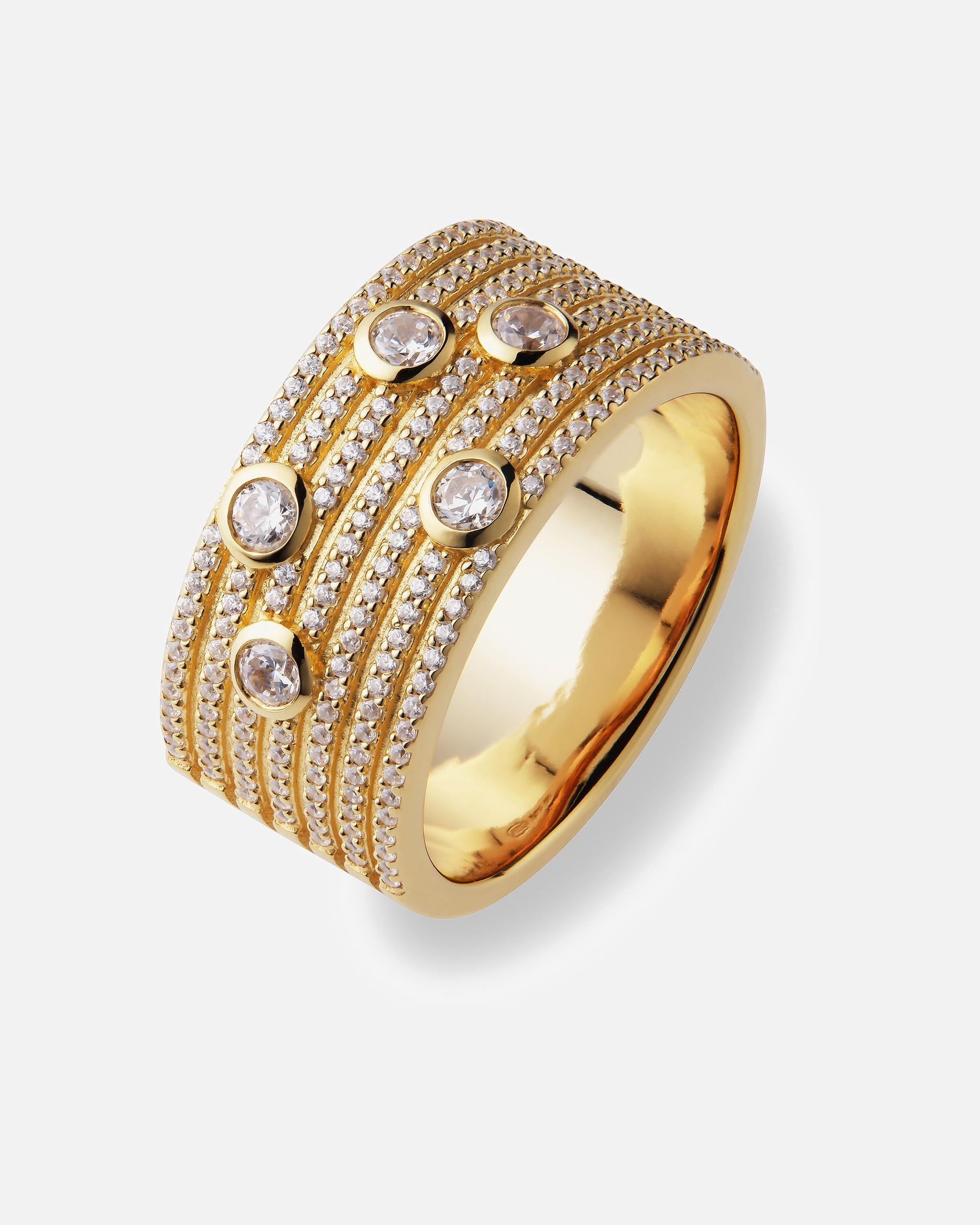 Ring für Weiblich Jette Damenring 925er Silber, recycelt 63