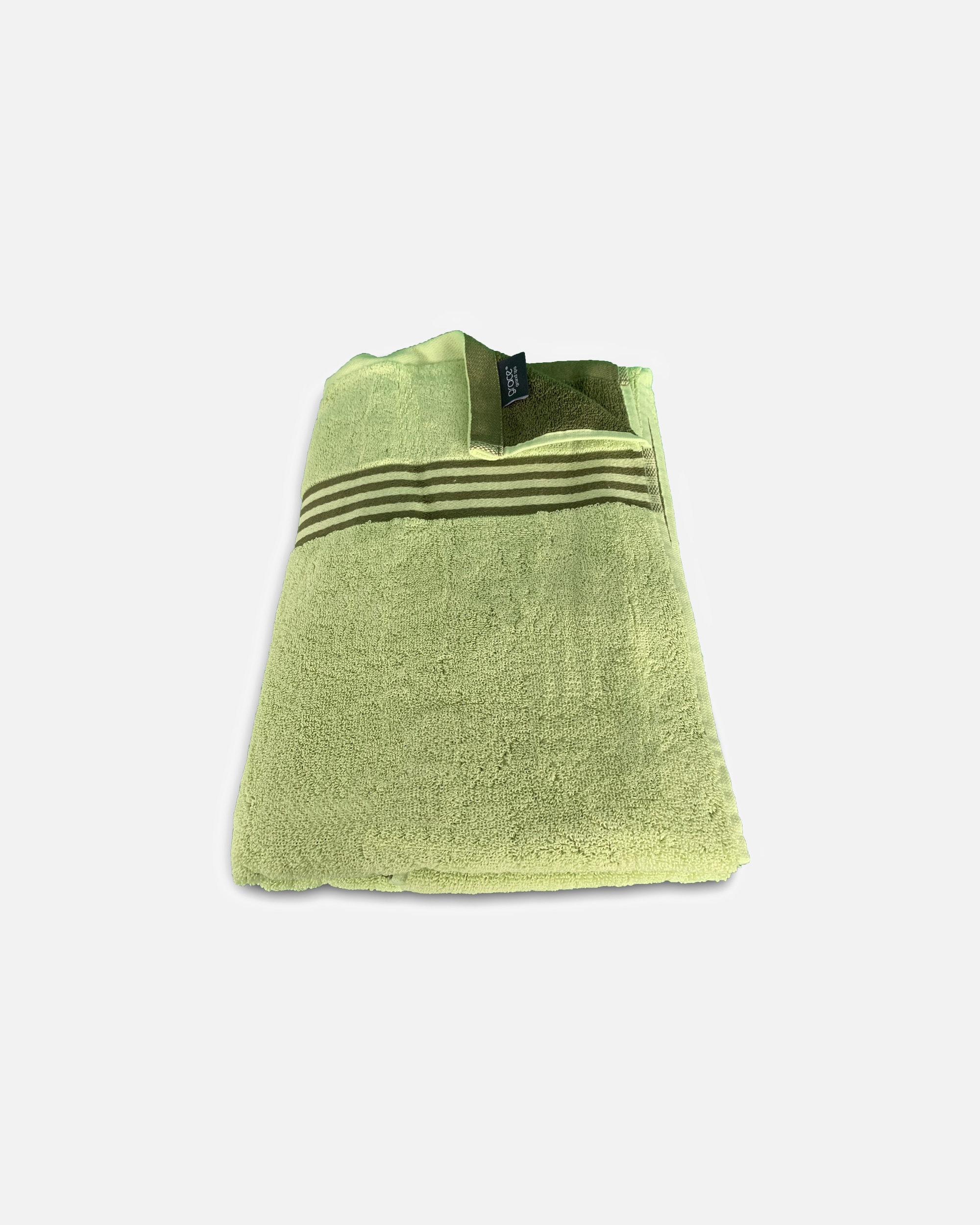 Handtuch für Unisex grace grand spa Duschtuch Sports mit farblich abgesetzter Bordüre grün