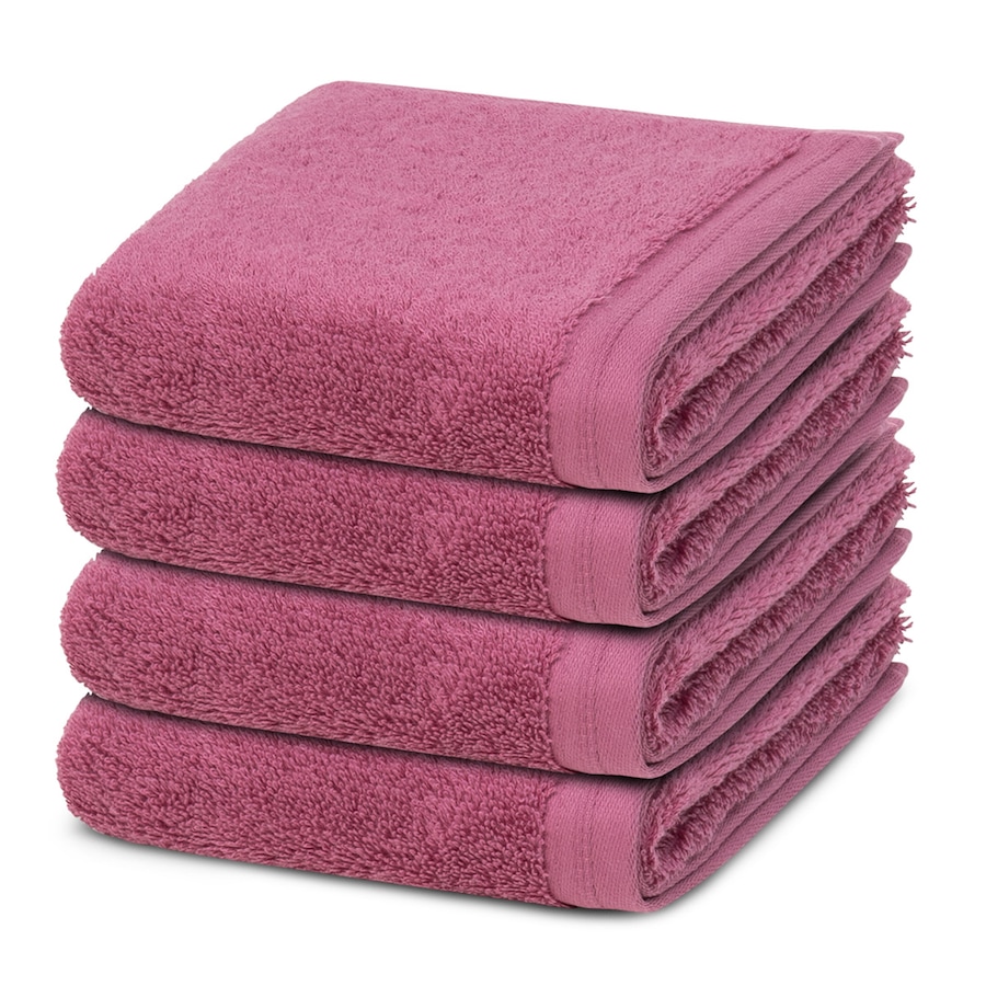 Vossen Vegan Life 4er Set Gästetuch Blackberry Rosegold