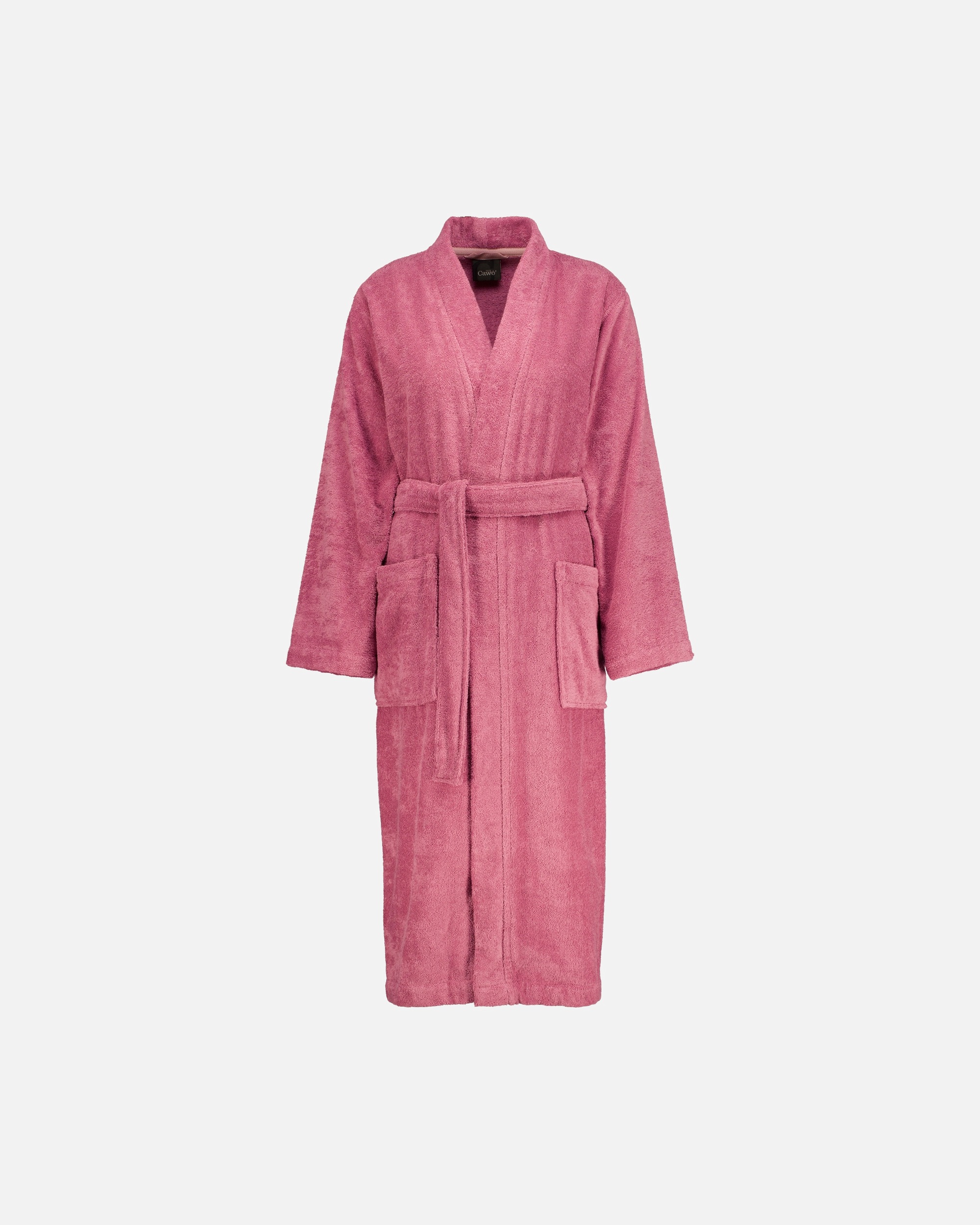 Bademantel für Unisex Cawö Cawö Bademäntel Damen Kimono Luxury Basics Kimono 826 blush - 22 XS