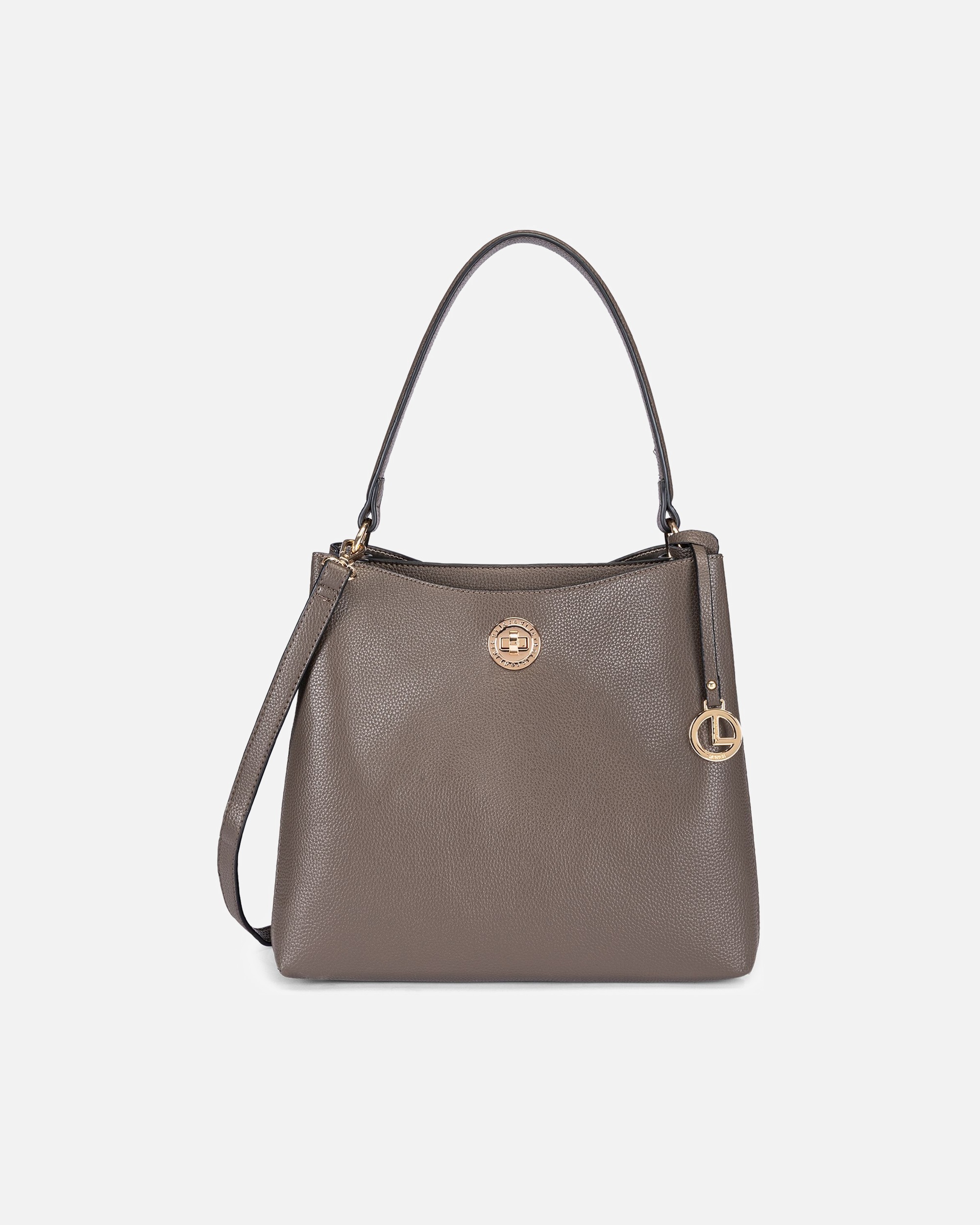 Tasche für Weiblich L.CREDI Sarine Schultertasche dark taupe