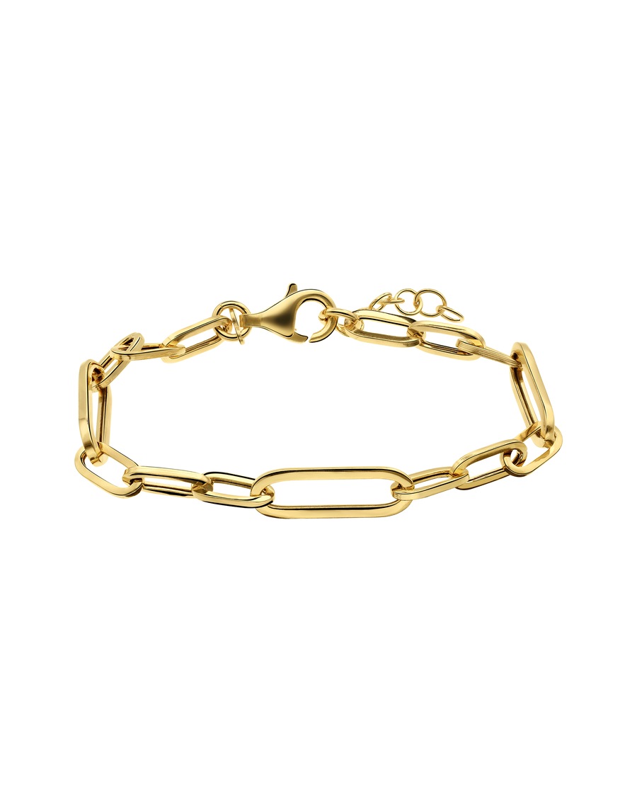 Lucardi Armband 925 Silber Gold - 21.0 Damen