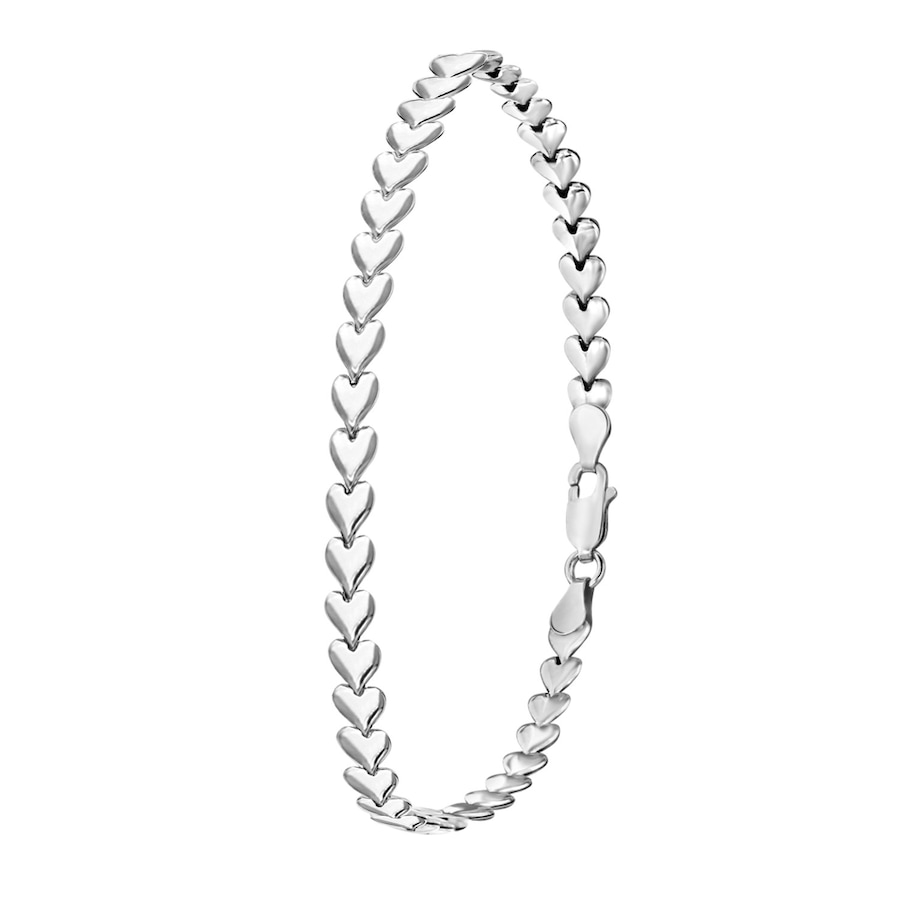 Lucardi Armband 925 Silber silbern 19.0mm Damen