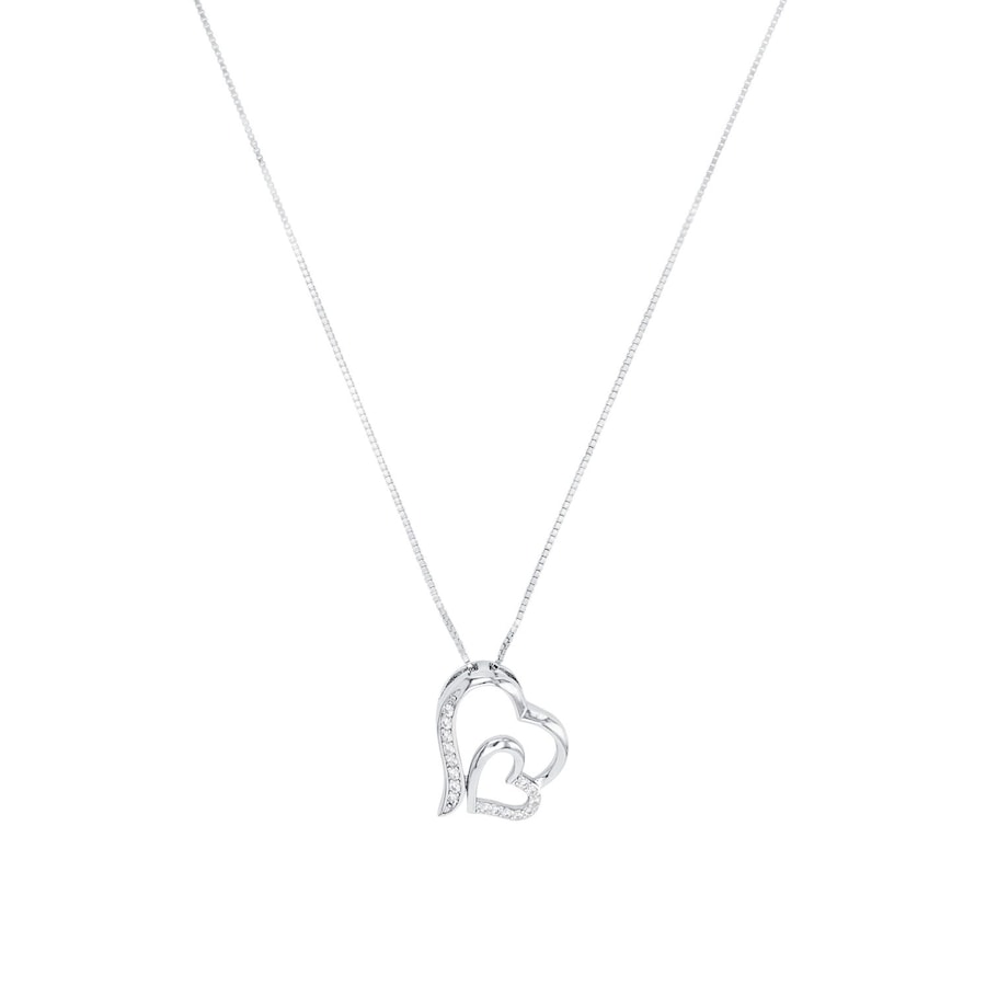 amor Kette mit Anhänger Silber Damen