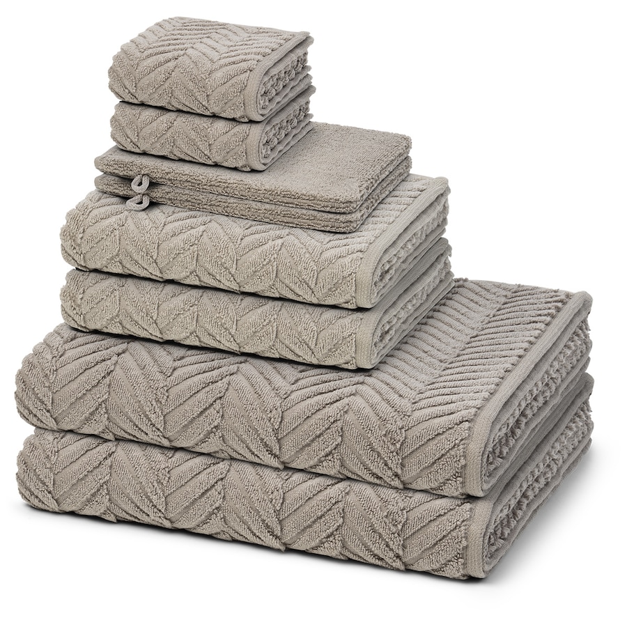 ROSS Sensual Skin 8-teilig Handtuch-Set Flanell Grau