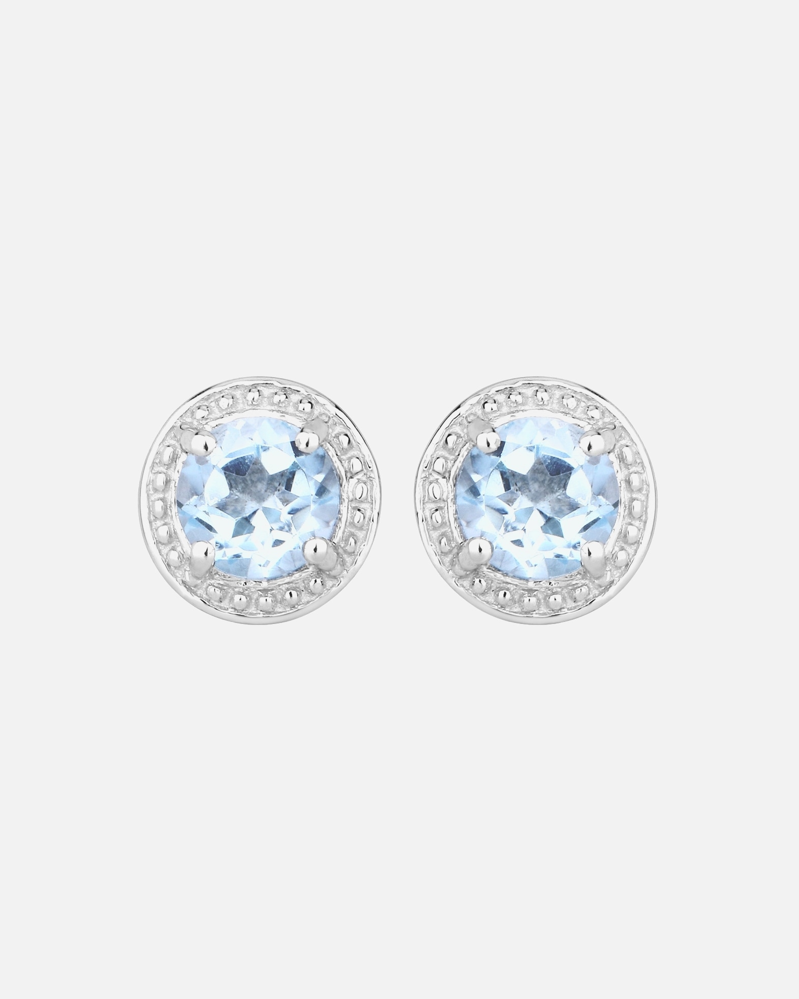 Ohrringe für Weiblich Rafaela Donata Ohrringe Sterling Silber Peridot in Silber Blue