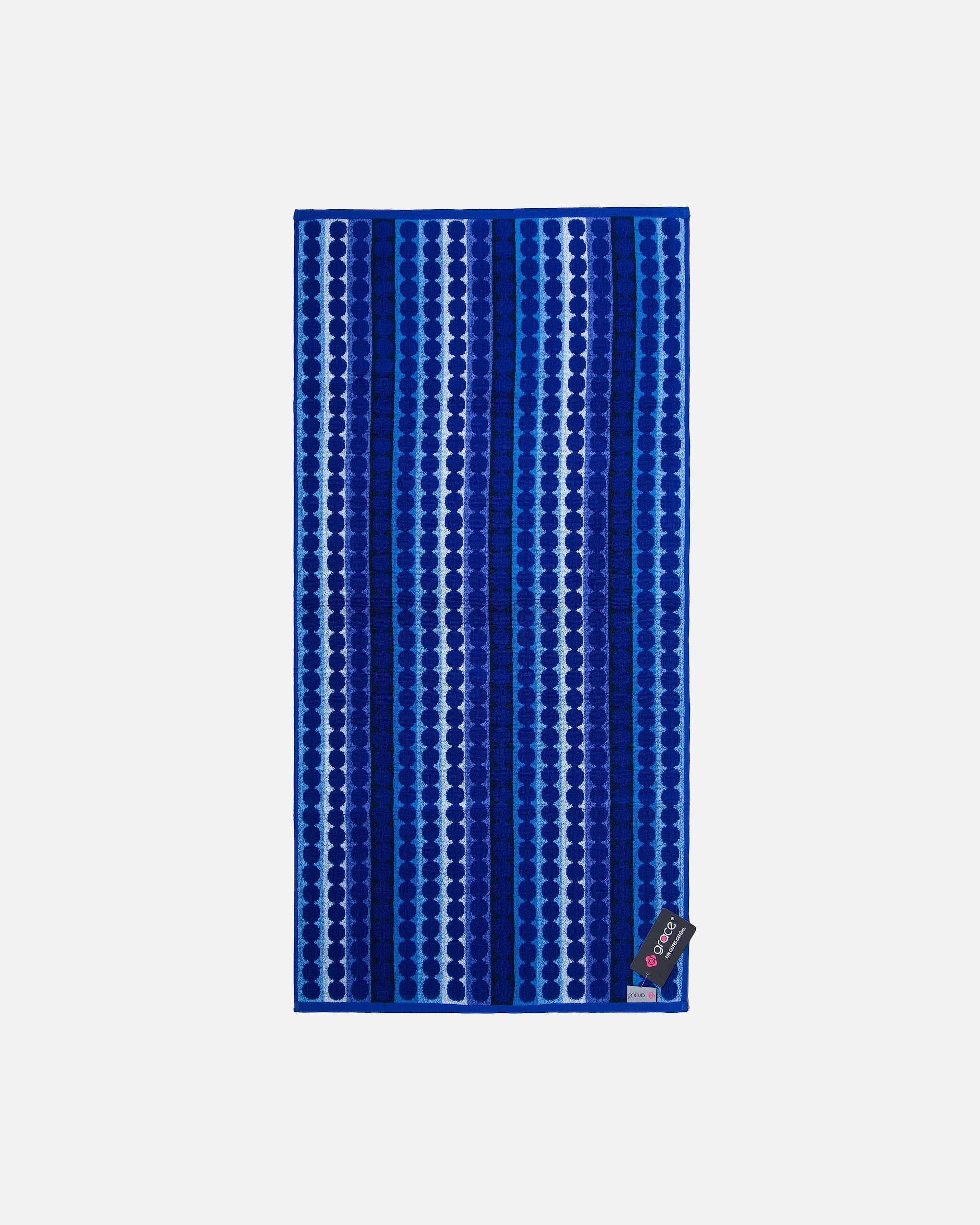 Handtuch für Unisex grace grand spa Duschtuch Vital mit stylischem Punktmuster blau