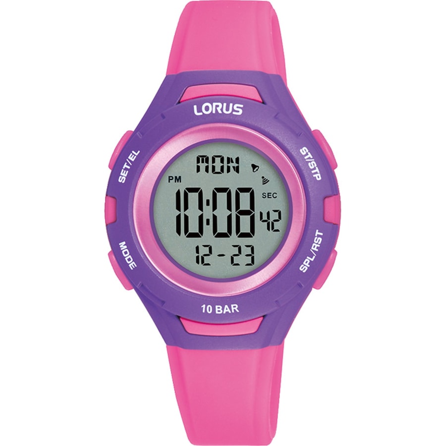 Lorus Kinderuhr Kunststoff pink Damen