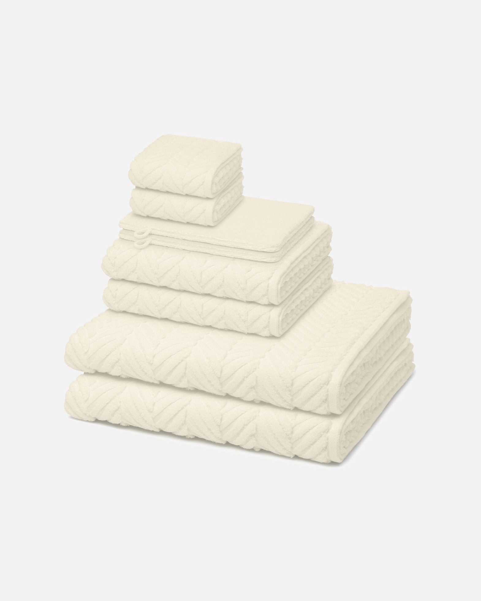 Handtuch für Unisex ROSS Sensual Skin 8-teilig Handtuch-Set Champagner