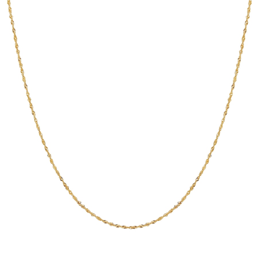 Glanzstücke München Halskette Sterling Silber in Gelbgold 45 cm Damen