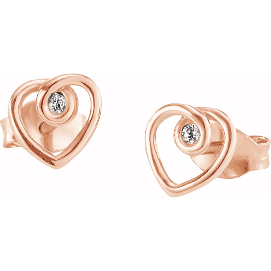 caï Ohrstecker 925er Silber roségold Damen