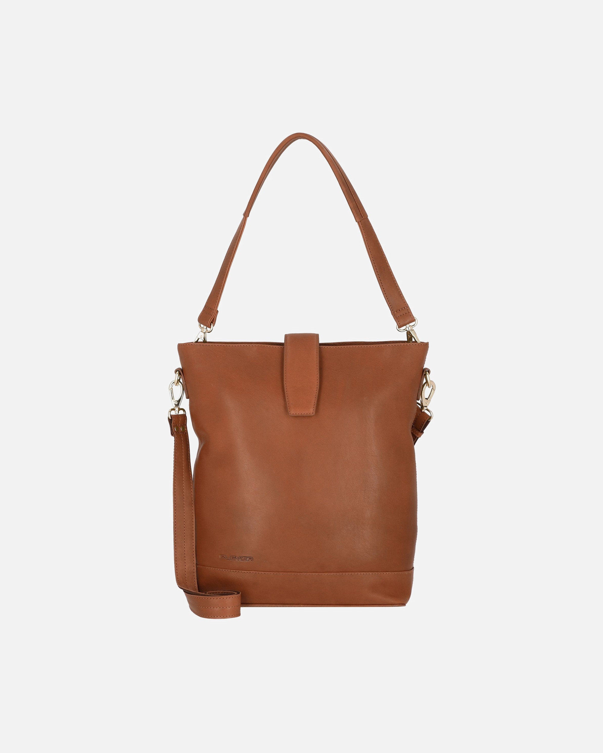 Clutch für Weiblich Plevier Bow Schultertasche cognac