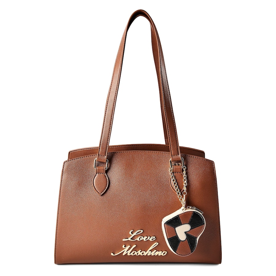 Love Moschino Heart Charm Schultertasche brown - Braun Damen