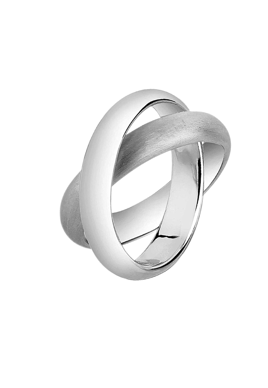 Nenalina Wickelring Basic Gebürstet 925 Silber 54 Damen