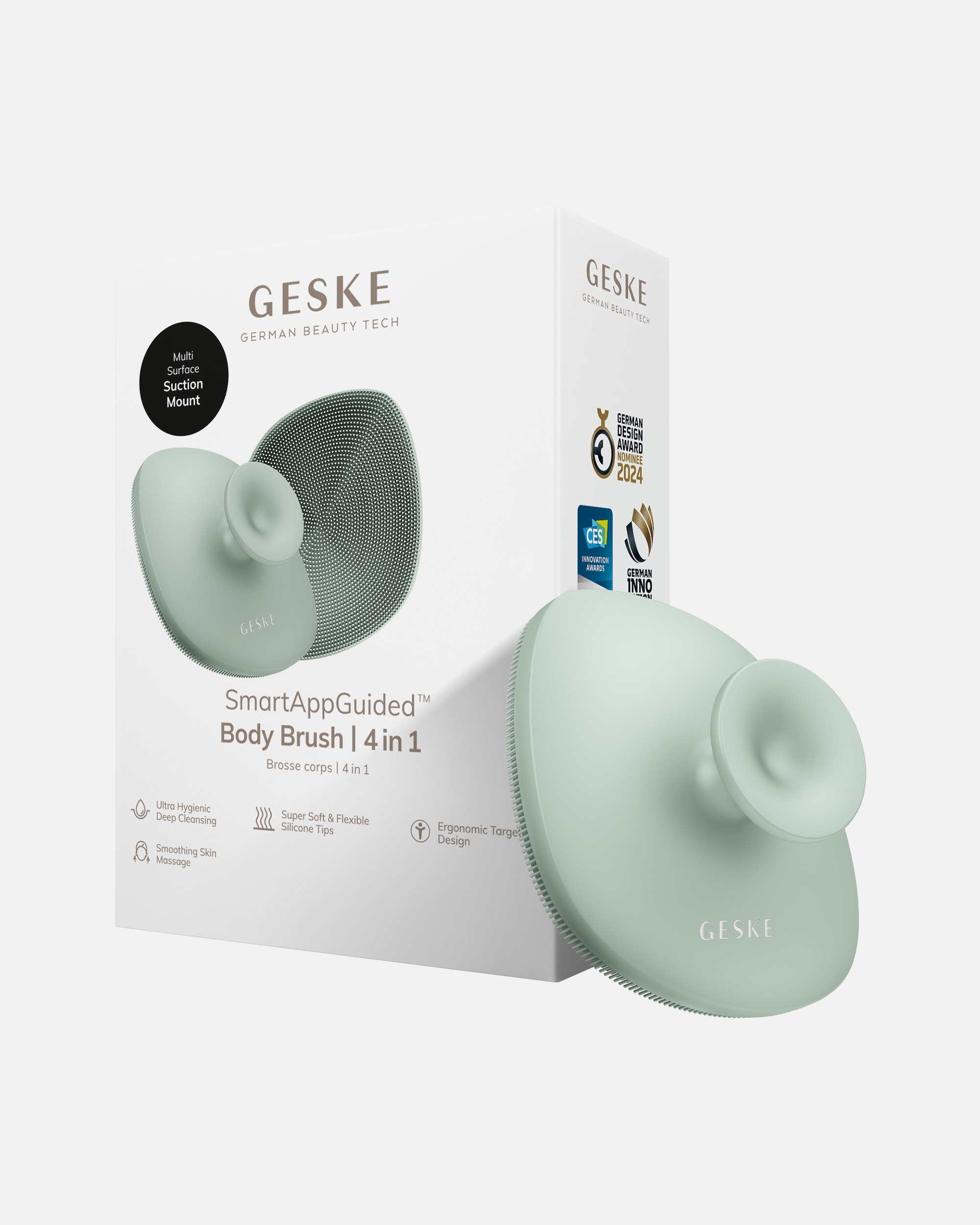 Massagegerät Körper für Unisex GESKE GESKE Body Brush | 4 in 1 | Reinigungsbürste für den ganzen Körper Green