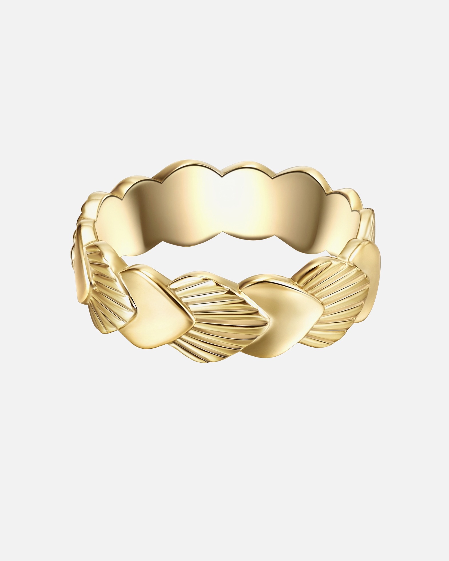 Ring für Weiblich Glanzstücke München Ring Muschel Sterling Silber in Gelbgold 48