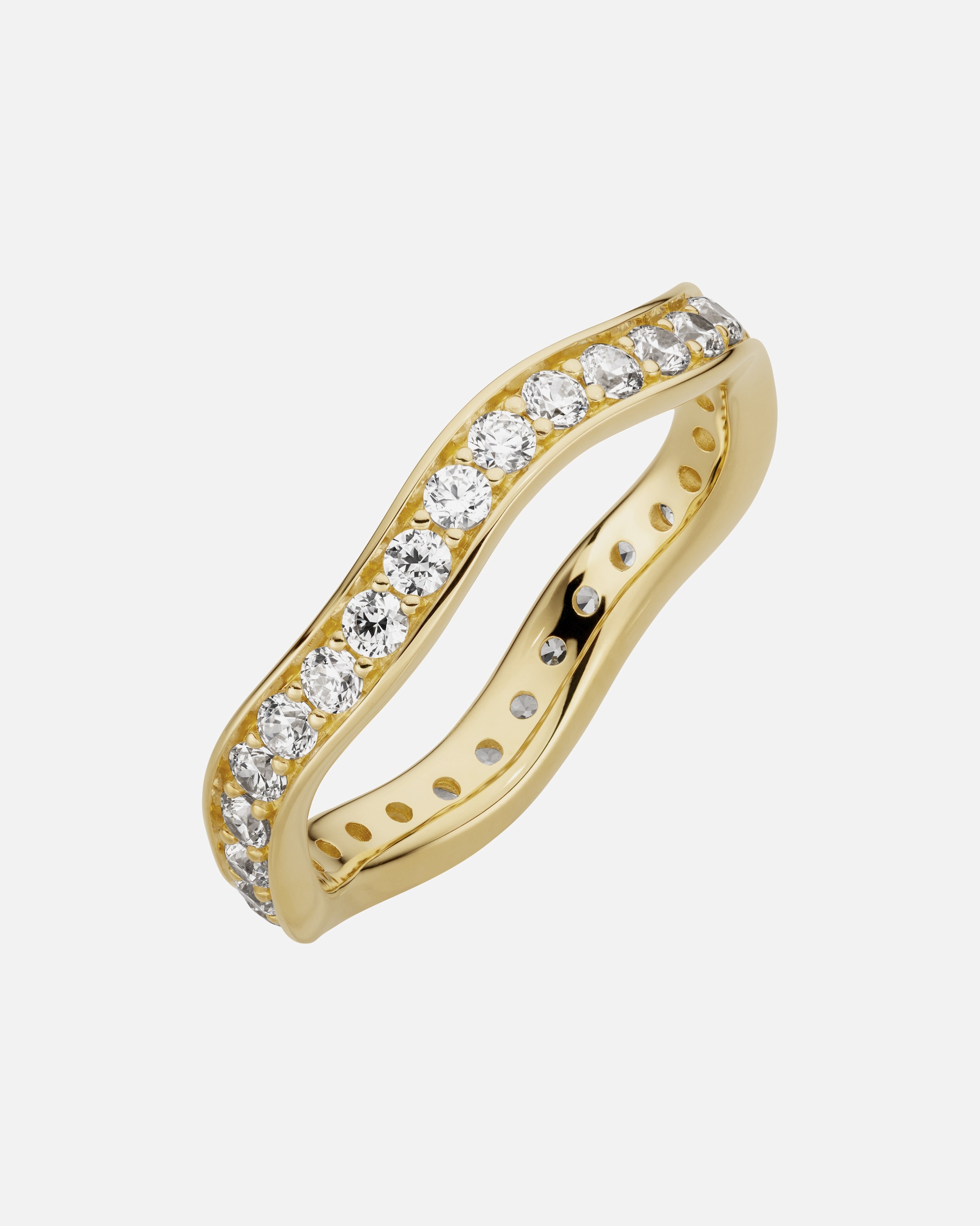 Ring für Weiblich Orolino Ring 333/- Gold Zirkonia weiß 052 (16,6)