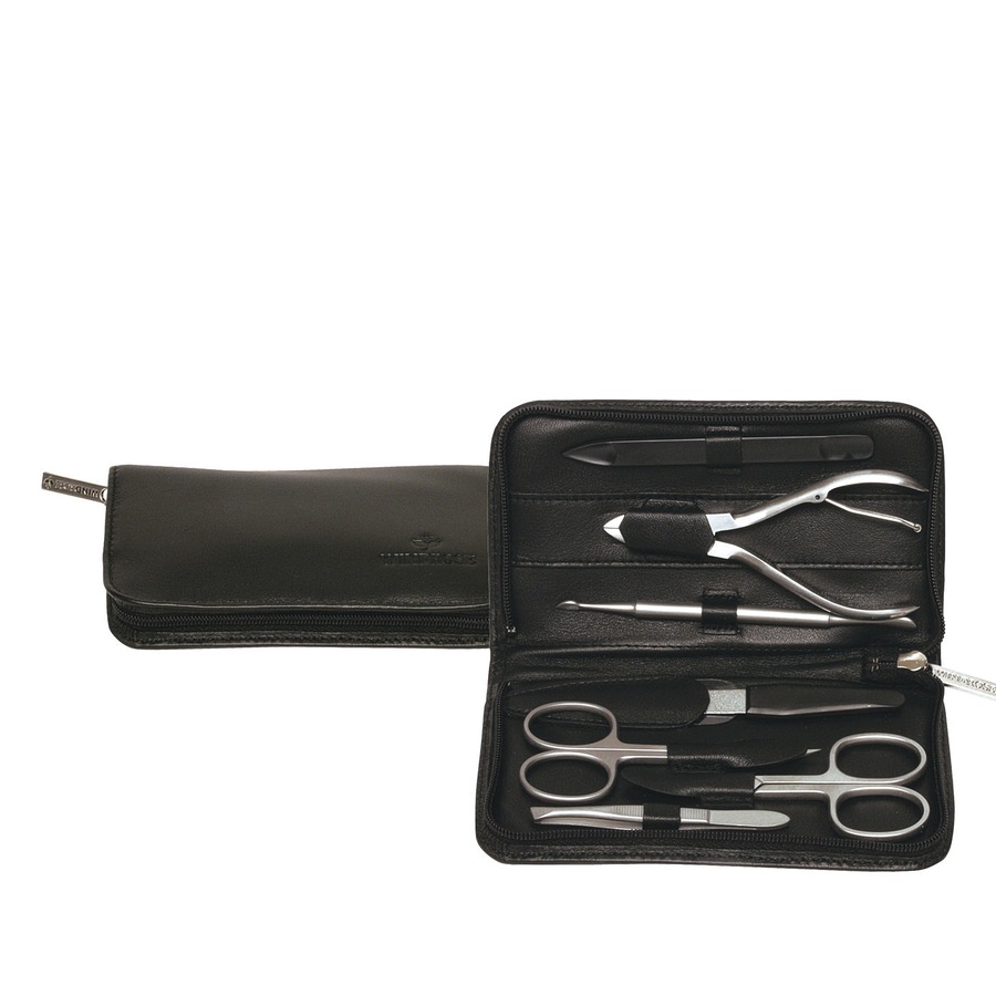 Windrose Manikürset Nappa 8 tlg. Schwarz