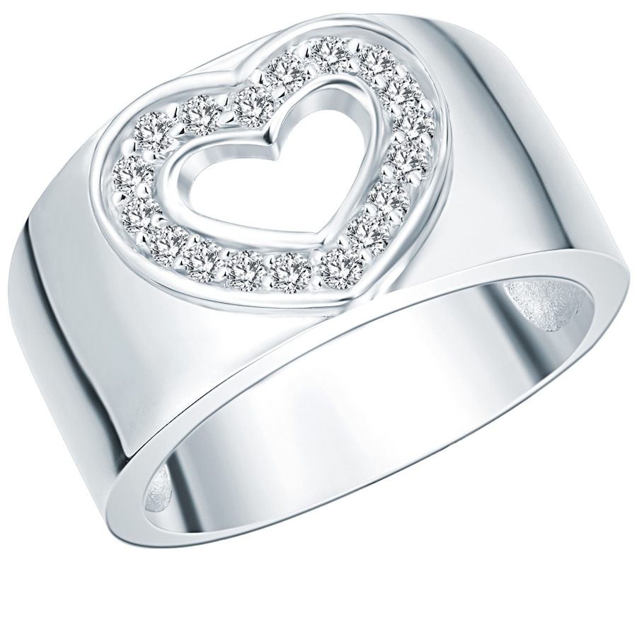 Rafaela Donata Ring Herz Sterling Silber Zirkonia in 54 Damen