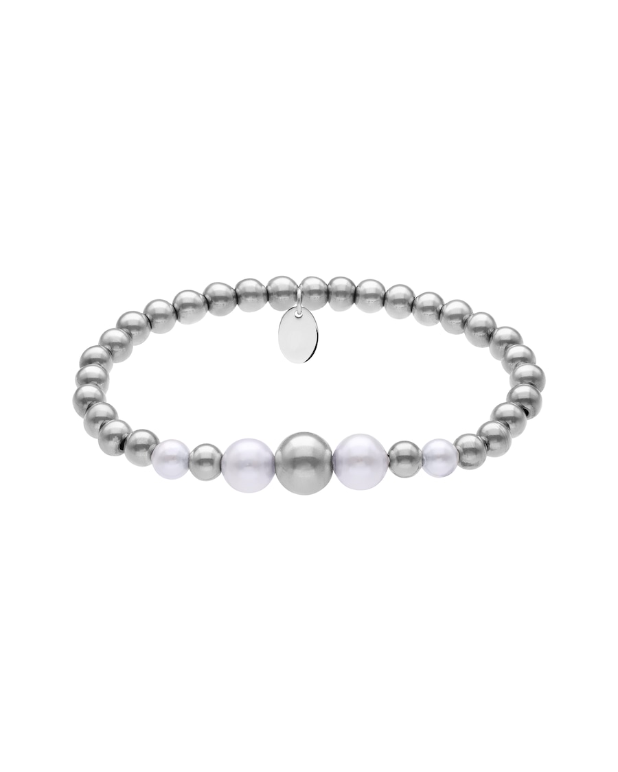 Lucardi Armband Stahl Silber - 16.0 Damen