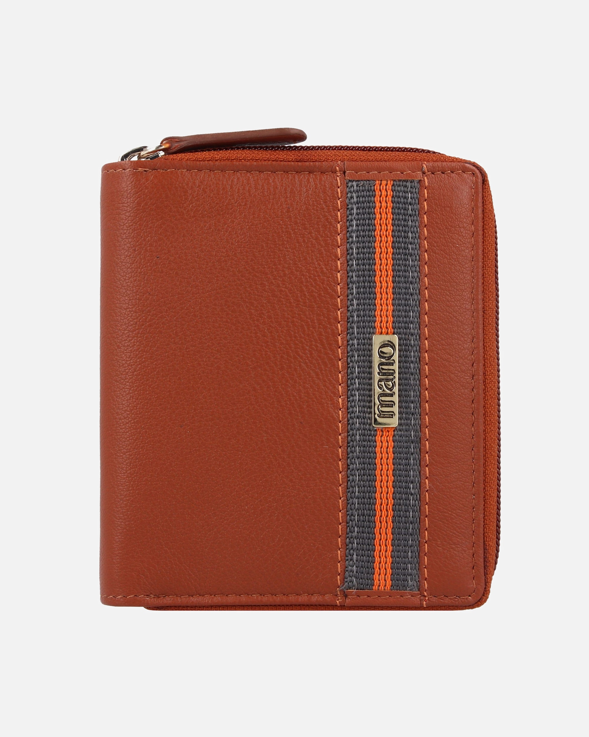 Portemonnaie für Weiblich mano Don Leonardo Damengeldbörse cognac