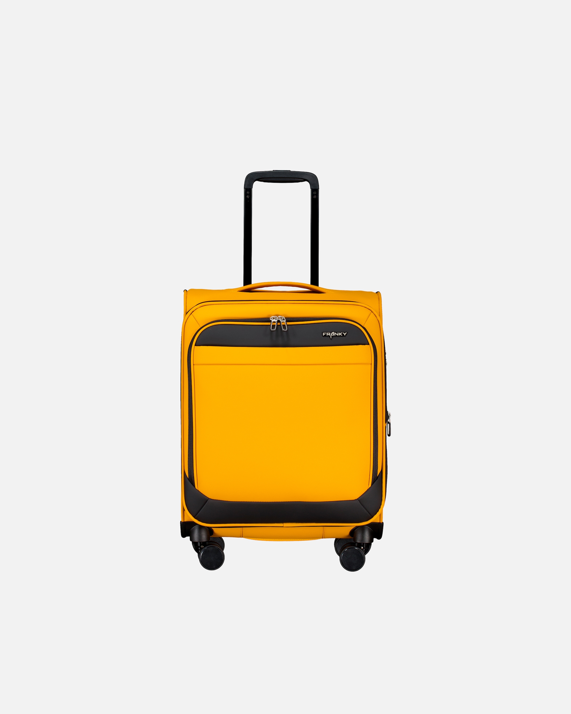 Koffer für Unisex Franky Koffer T27 erweiterbar Größe 55 cm Dark Yellow Black