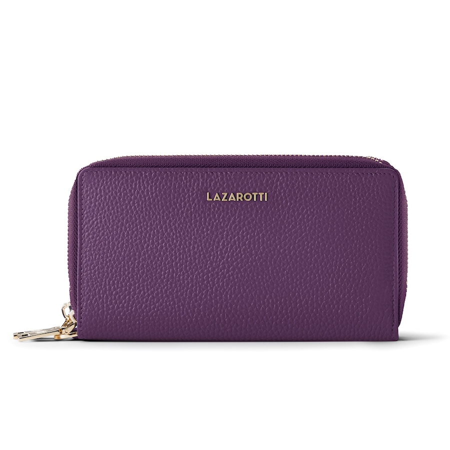 Lazarotti Bologna Leather Damengeldbörse purple Blau Damen