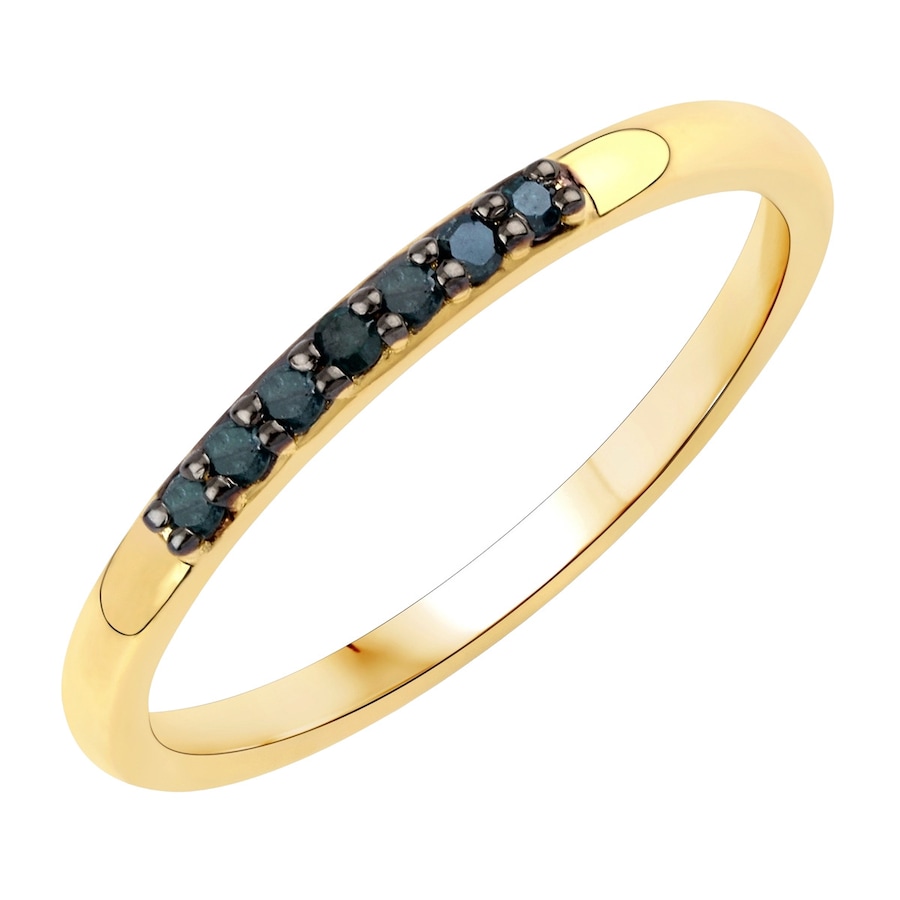 Rafaela Donata Ring Sterling Silber Diamant in Gelbgold 54 Damen