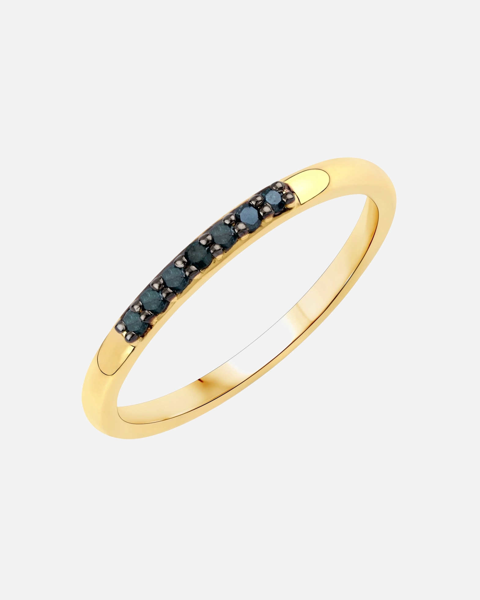 Ring für Weiblich Rafaela Donata Ring Sterling Silber Diamant in Gelbgold 50