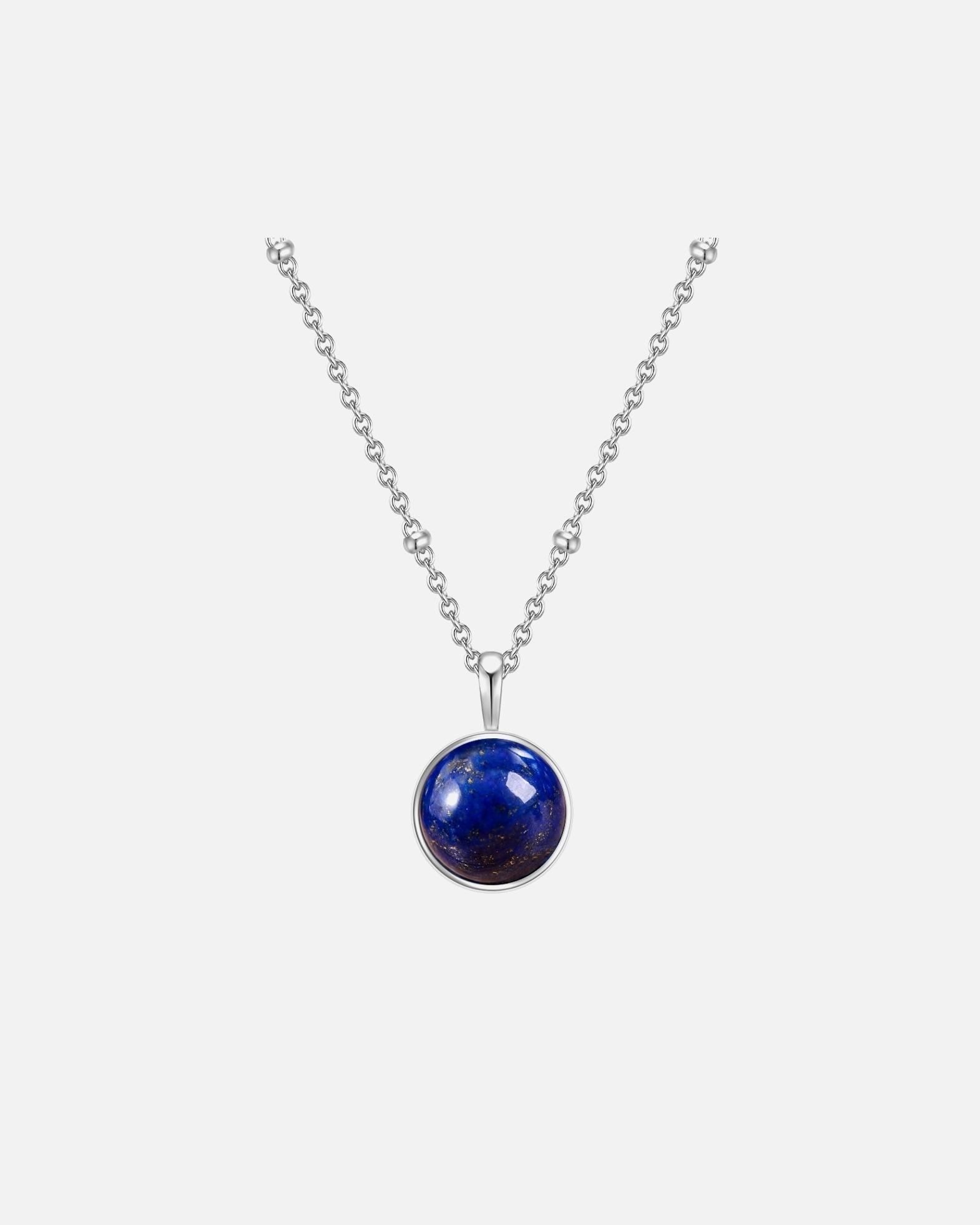 Halskette für Weiblich Glanzstücke München Halskette Sterling Silber Lapislazuli (synth.) in Silber 40,0 cm Basiskette + 5,0 cm Verlängerung