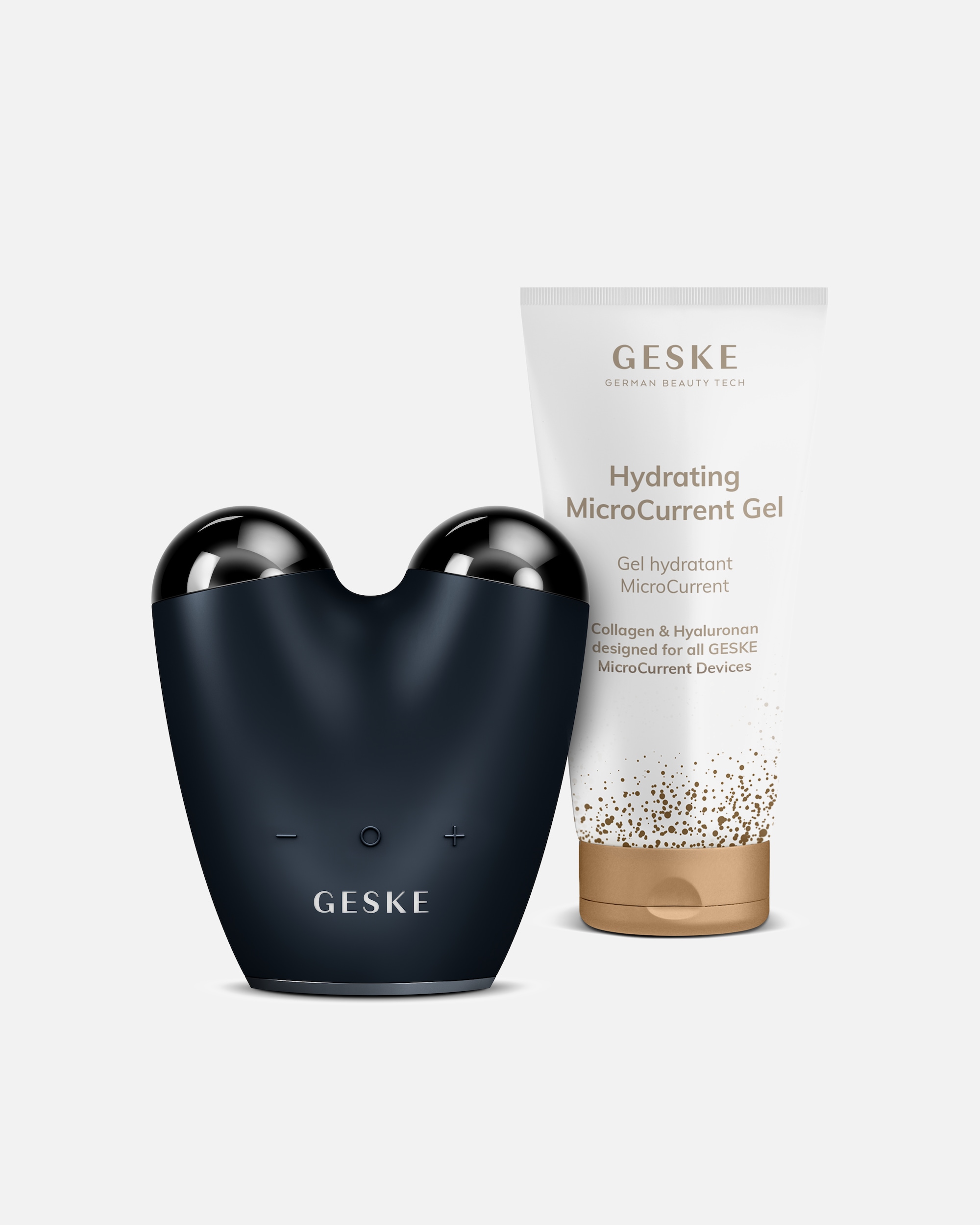 Gesichtsdampfbad für Unisex GESKE MicroCurrent Face-Lifter 6 in 1 inkl. Hydrating MicroCurrent Gel Black