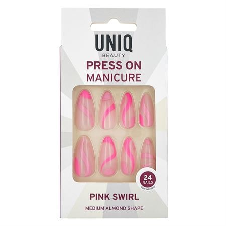 UNIQ Pink Swirl Medium Almond Braun