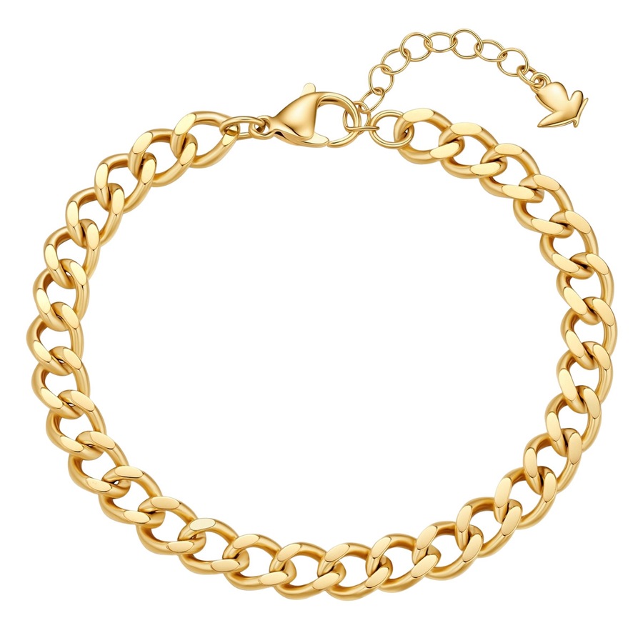 Glanzstücke München Armband aus Edelstahl in Gelbgold 17,0 cm Basislänge + 3,0 Verlängerung Damen