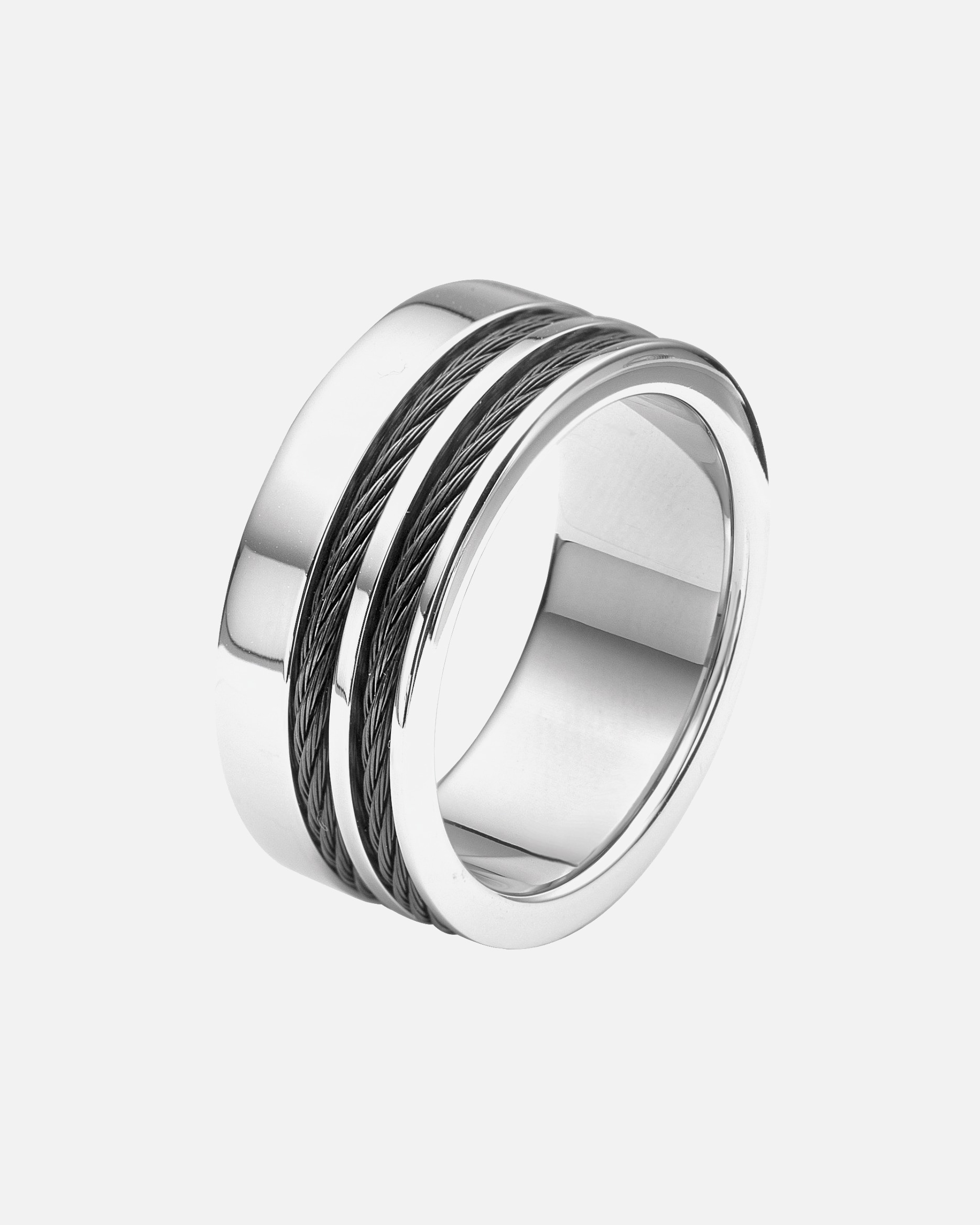 Ring für Männlich Lucardi Ringe Stahl - silbern 60mm