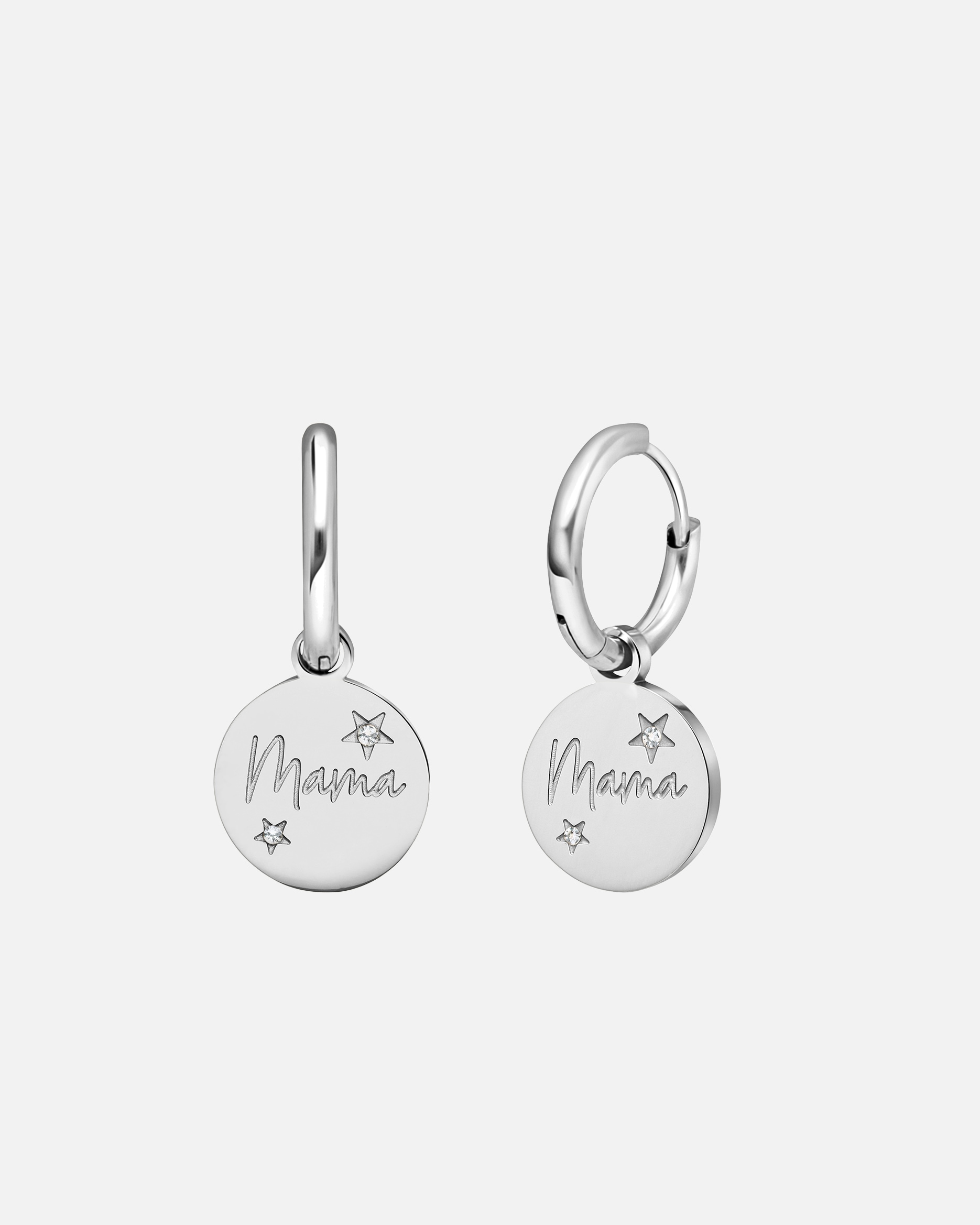 Ohrringe für Weiblich Lucardi Ohrringe Stahl Silber